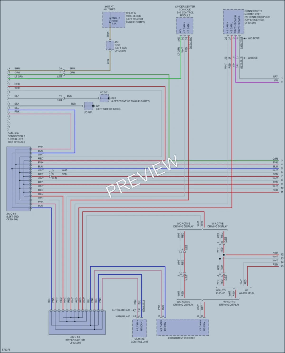 2018 Mazda CX5 Computer Data Lines wiring diagram preview