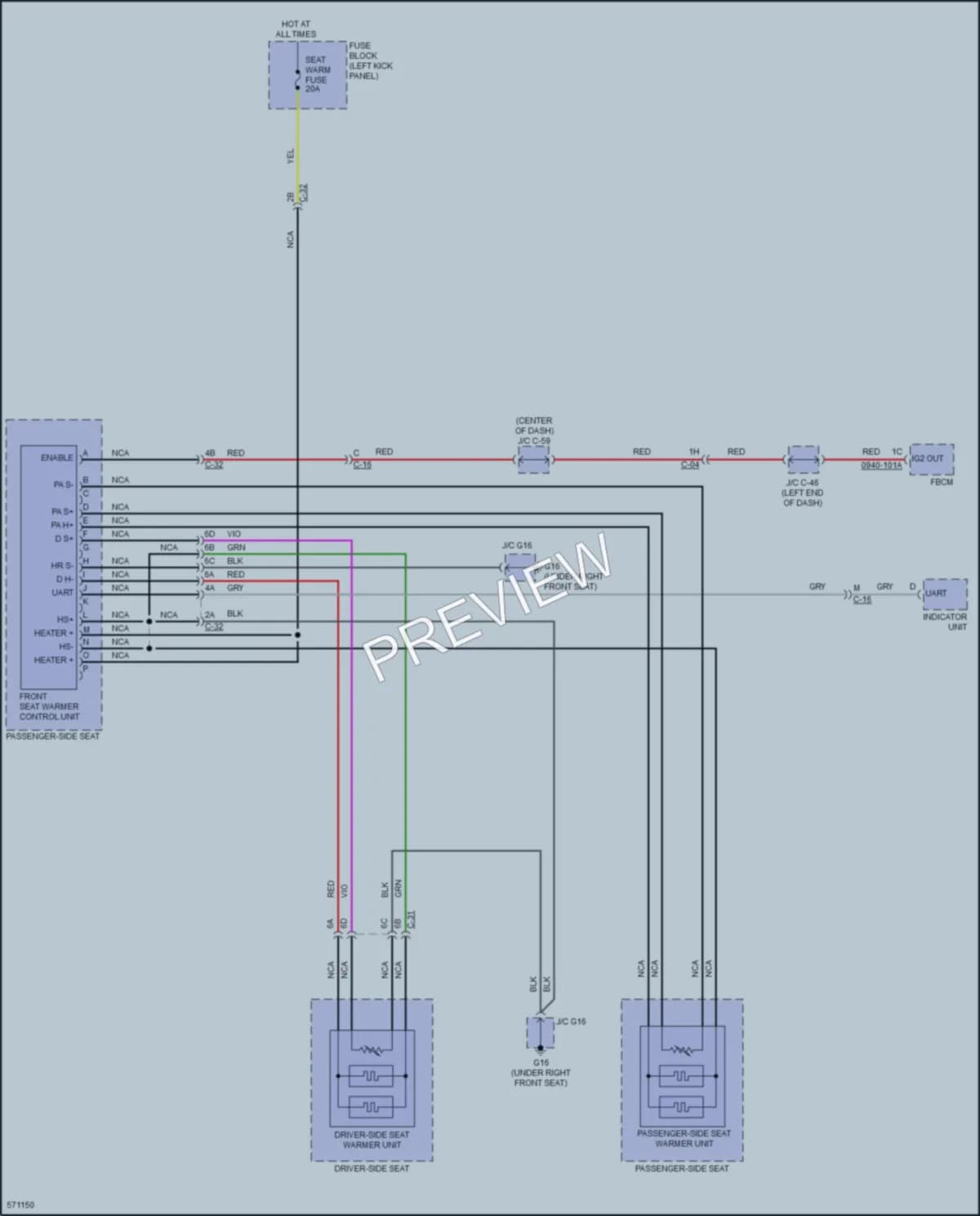 2018 Mazda CX5 Power Seats wiring diagram preview