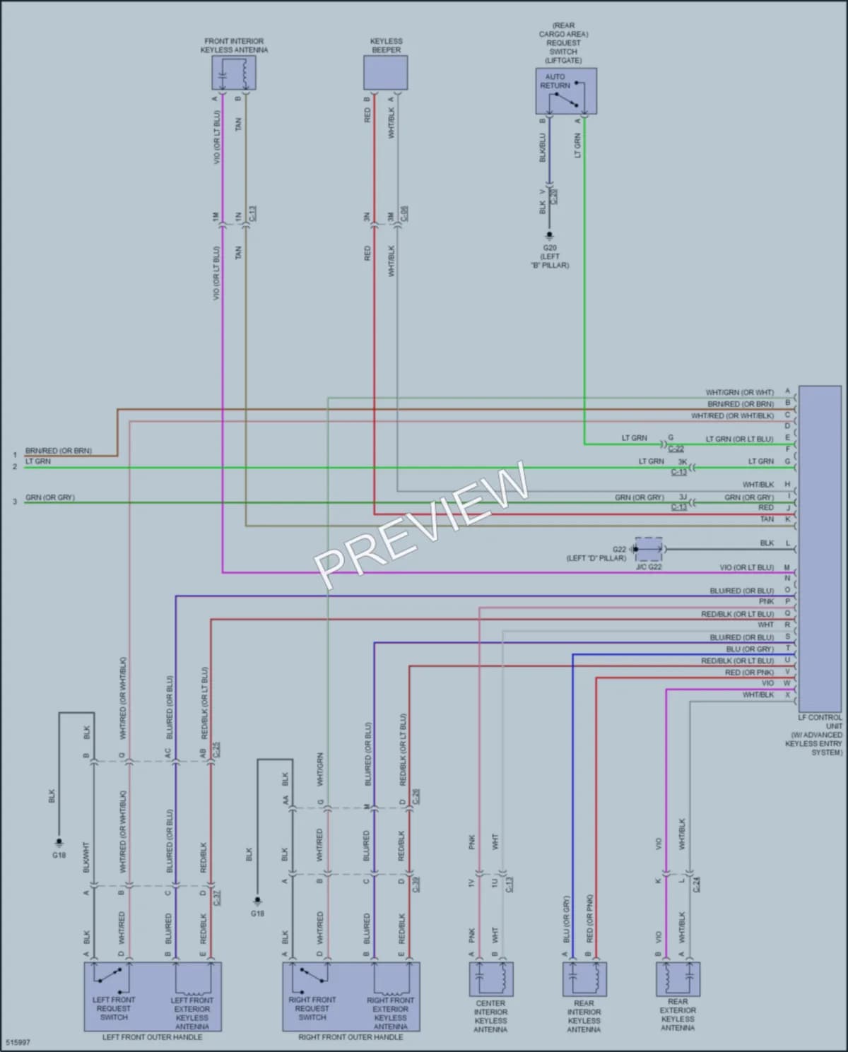 2018 Mazda CX9 Anti Theft wiring diagram preview