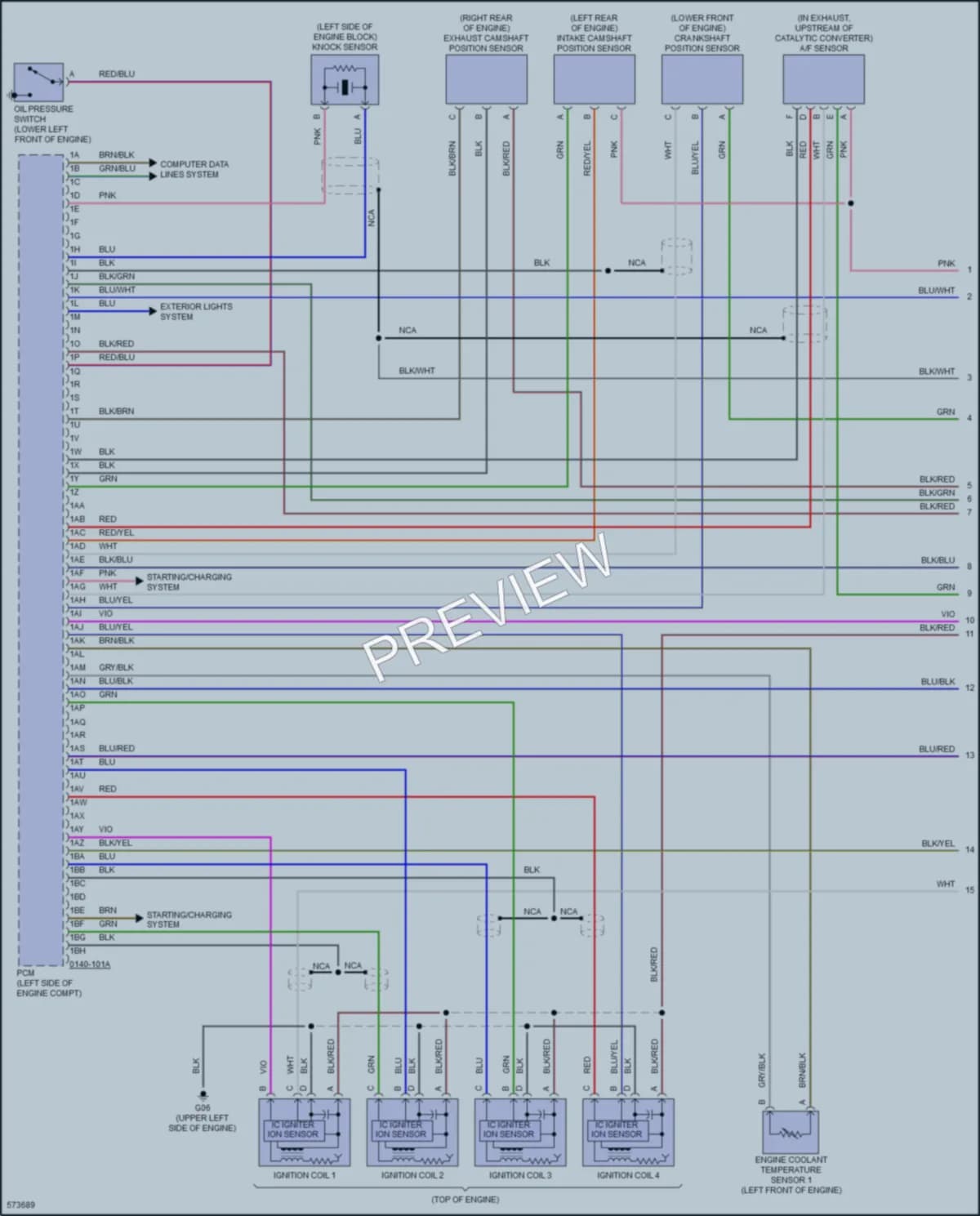 2018 Mazda MX5Miata Engine Performance wiring diagram preview