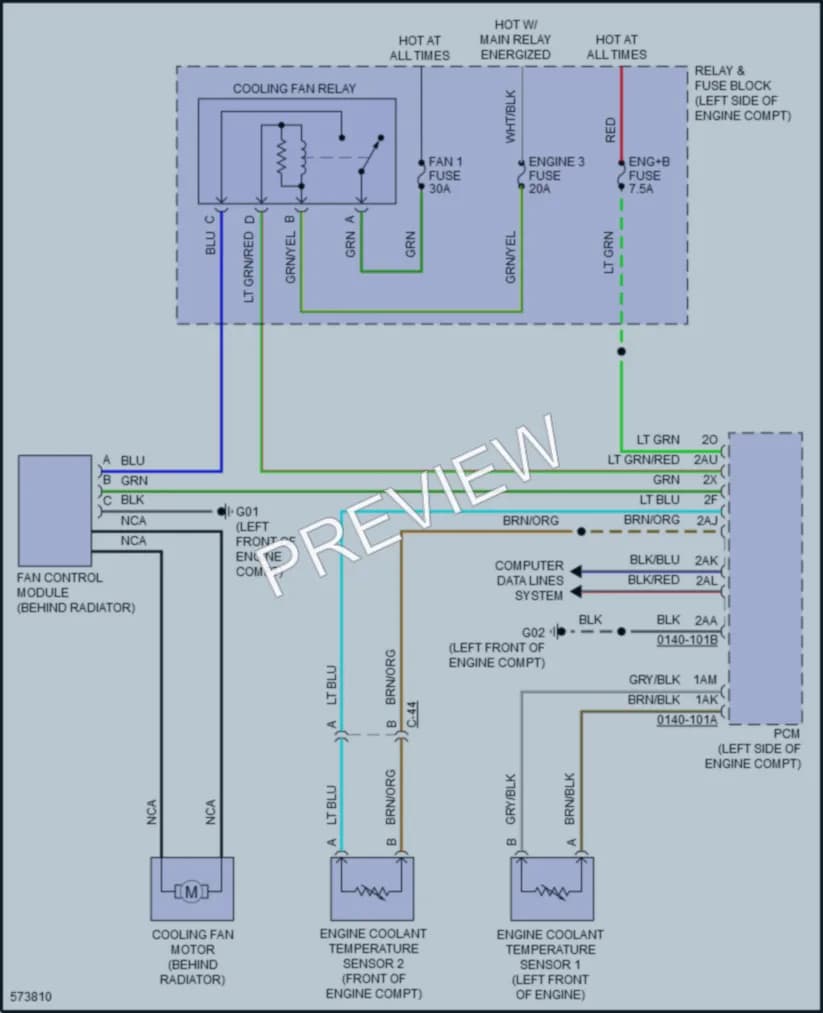 2018 Mazda MX5MiataRF Cooling Fan wiring diagram preview