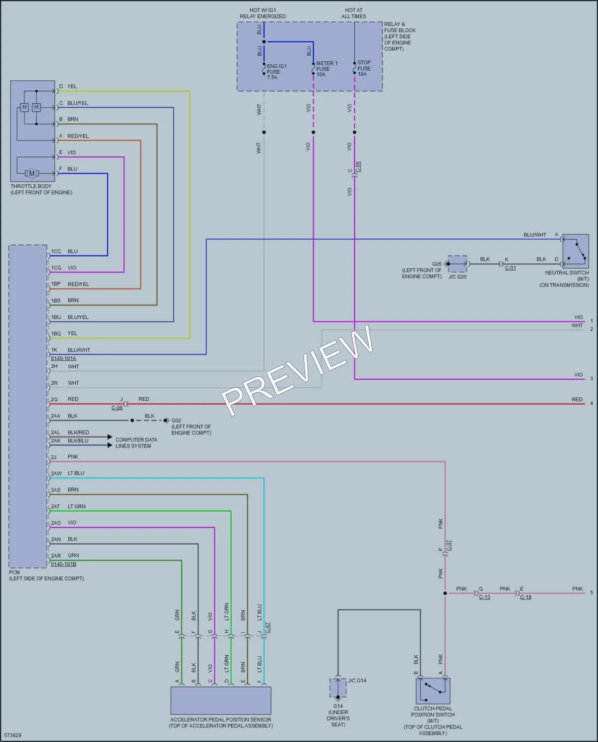 2018 Mazda MX5MiataRF Cruise Control wiring diagram preview