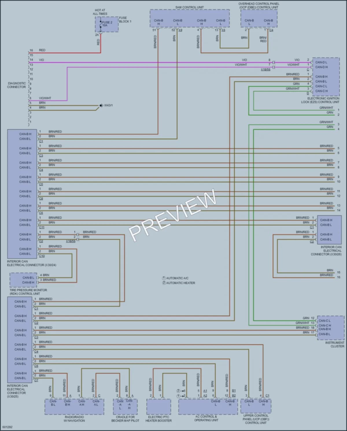 2018 MercedesBenz 2500Sprinter Computer Data Lines wiring diagram preview