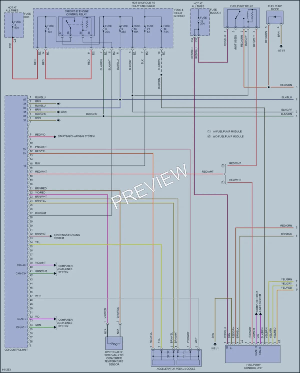 2018 MercedesBenz 2500Sprinter Engine Performance wiring diagram preview