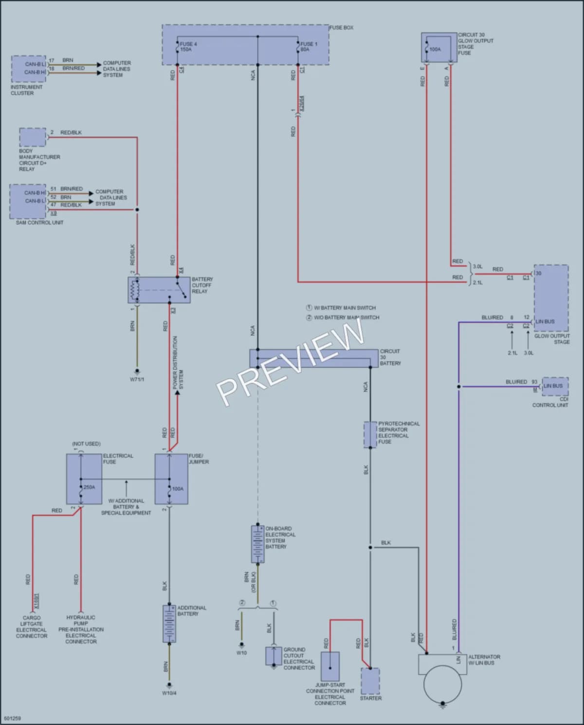 2018 MercedesBenz 2500Sprinter Starting Charging wiring diagram preview