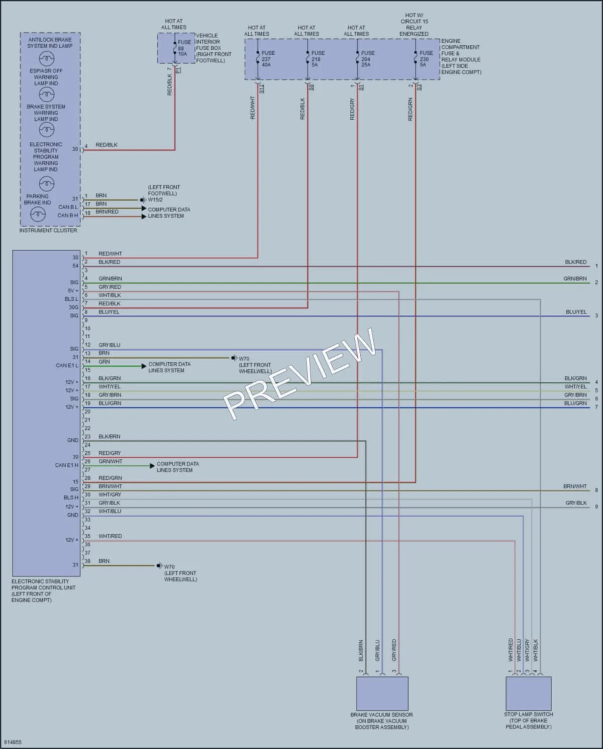 2018 MercedesBenz CLA250 Anti Lock Brakes wiring diagram preview