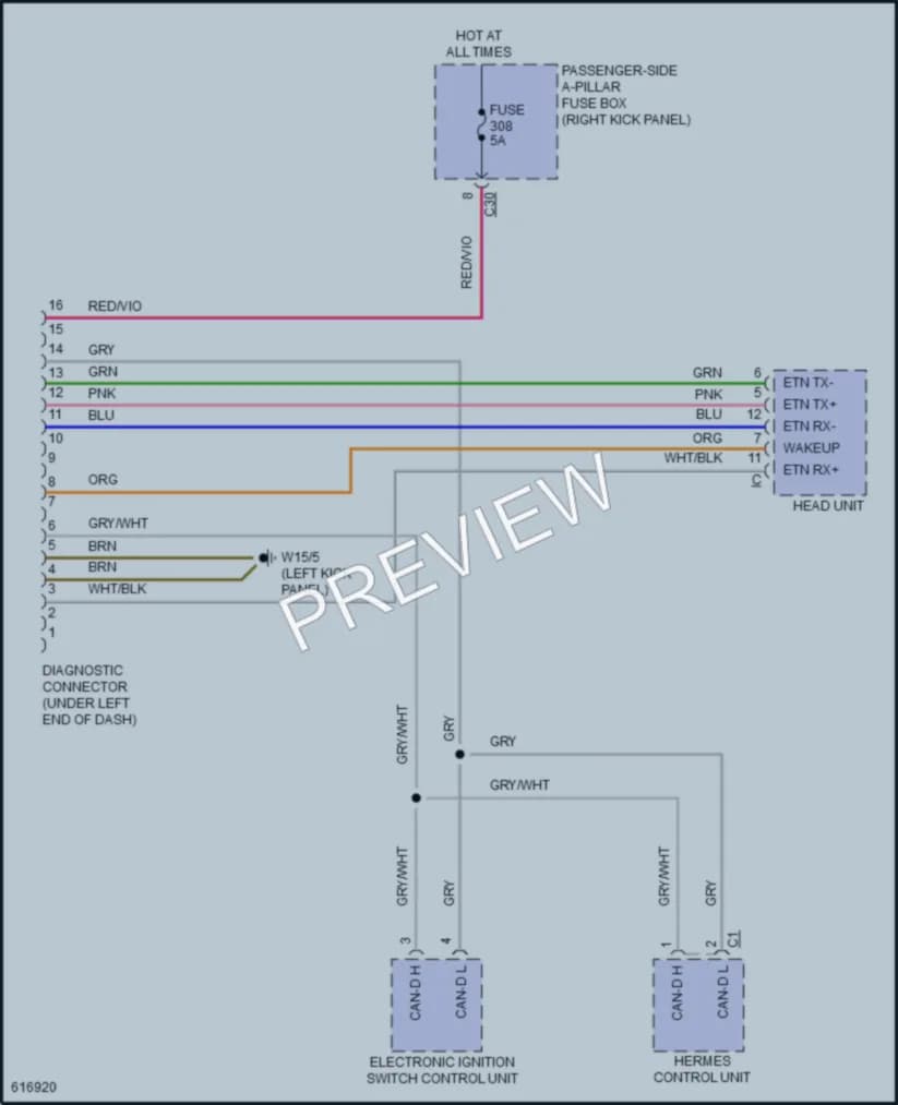 2018 MercedesBenz E300 Computer Data Lines wiring diagram preview