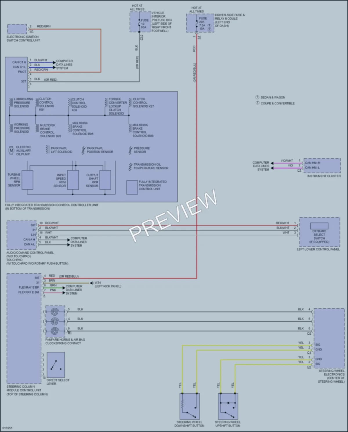 2018 MercedesBenz E300 Transmission wiring diagram preview