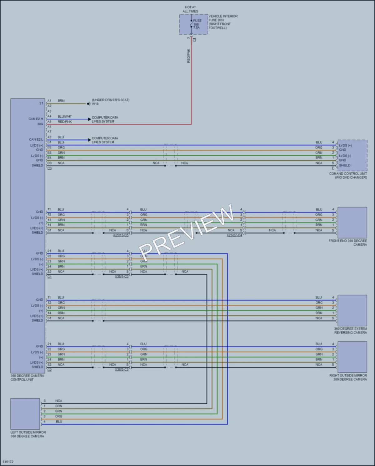 2018 MercedesBenz GLA250 Navigation wiring diagram preview