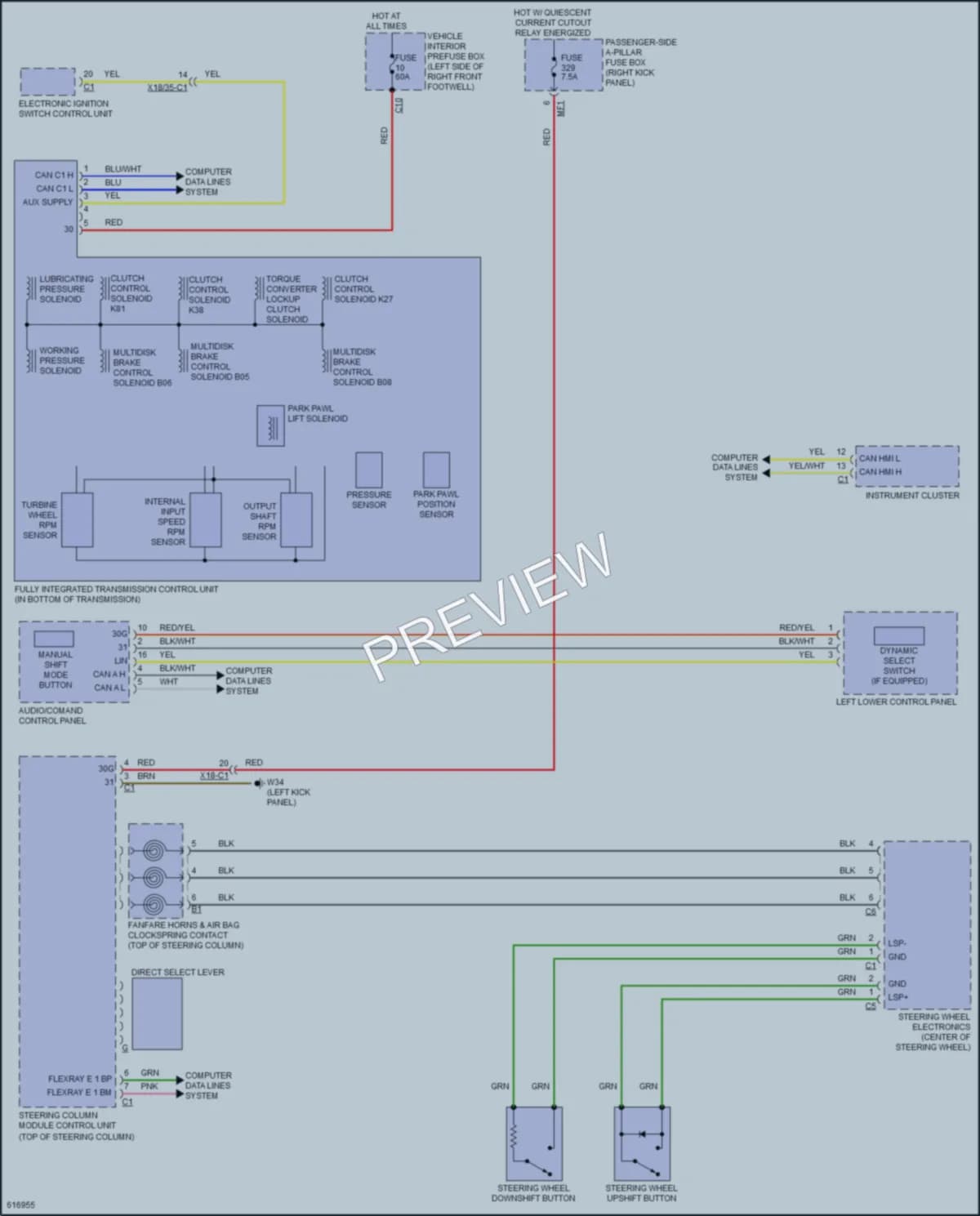 2018 MercedesBenz GLC300Coupe Transmission wiring diagram preview