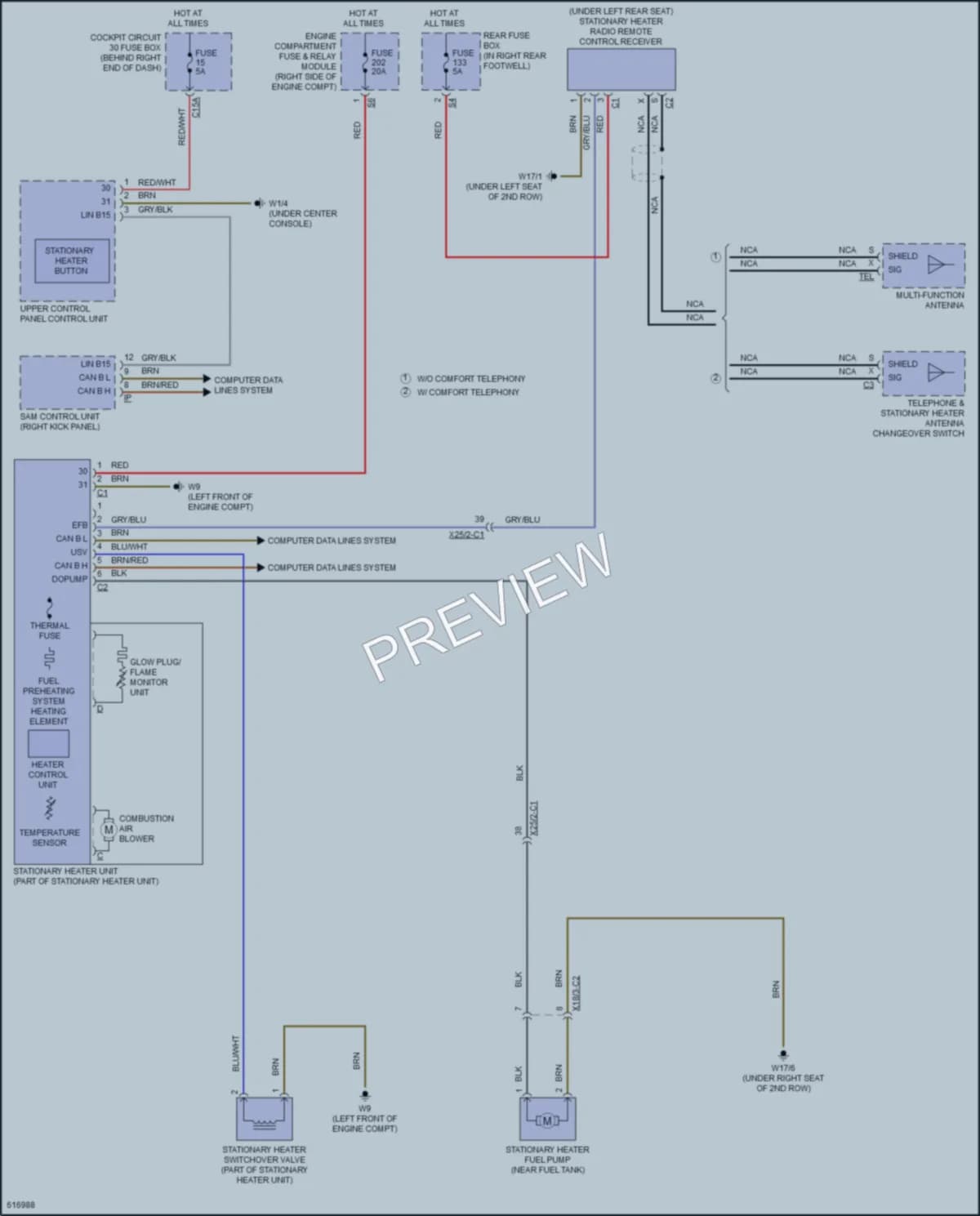 2018 MercedesBenz GLE350 Engine Accessories wiring diagram preview