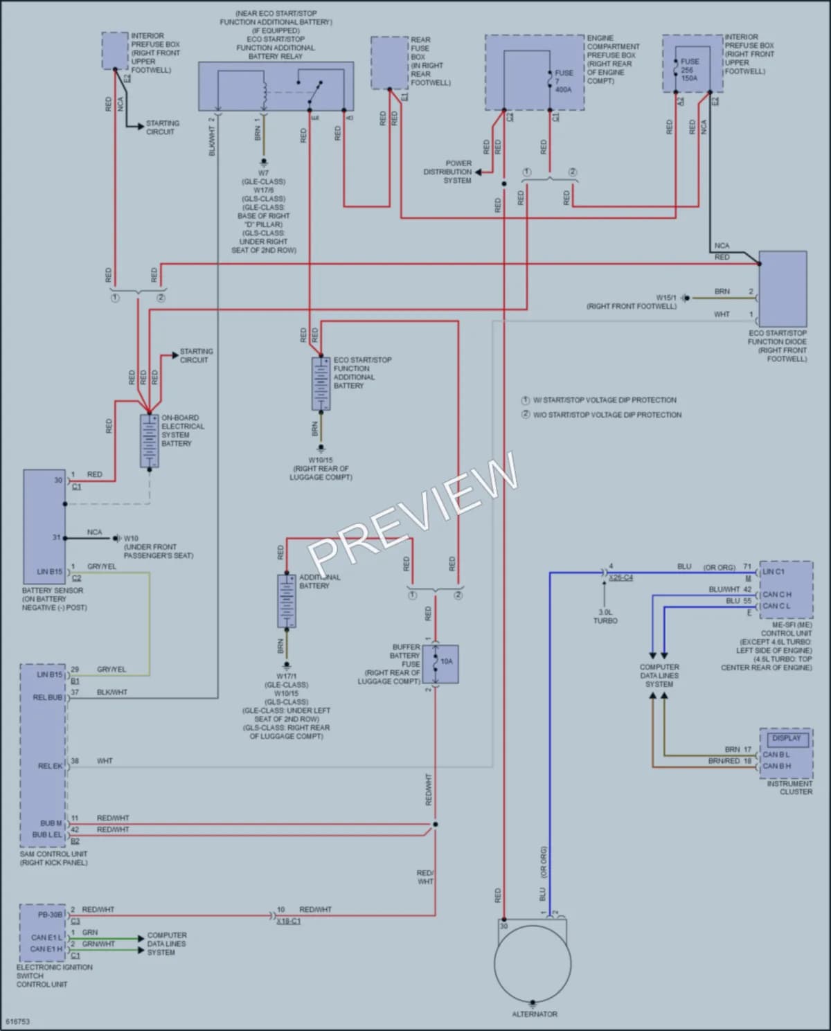 2018 MercedesBenz GLS450 Starting Charging wiring diagram preview