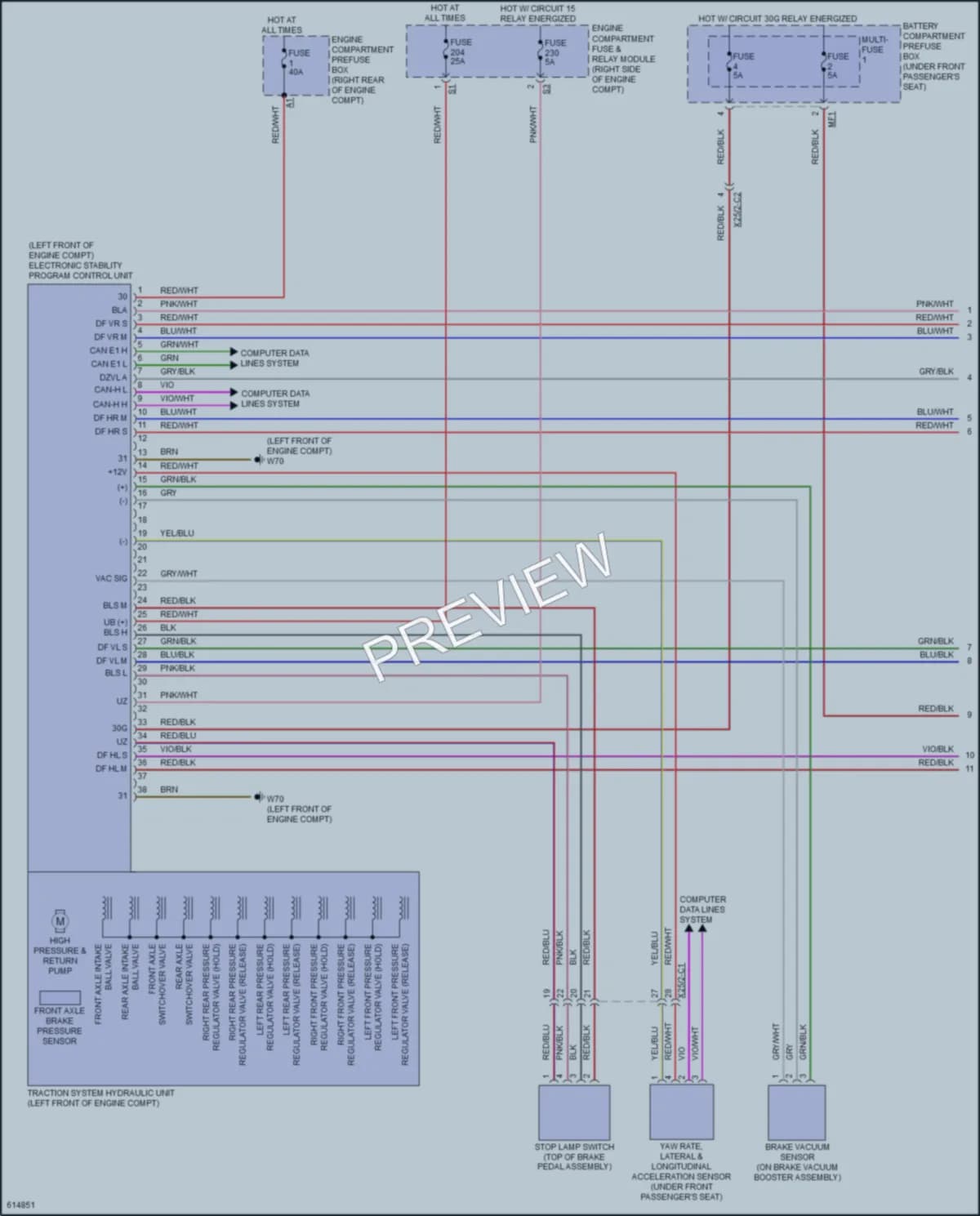 2018 MercedesBenz GLS550 Anti Lock Brakes wiring diagram preview