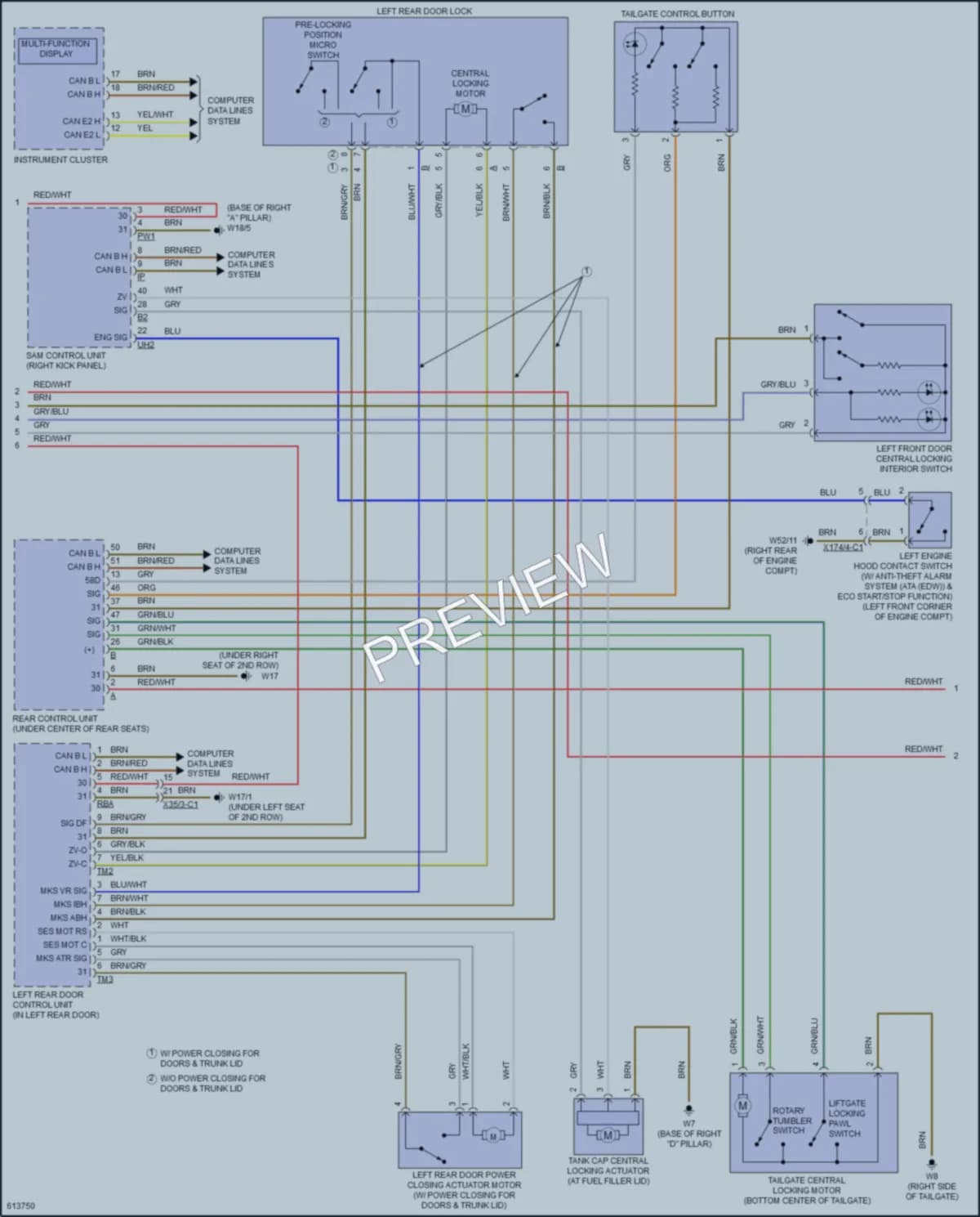 2018 MercedesBenz GLS550 Anti Theft wiring diagram preview