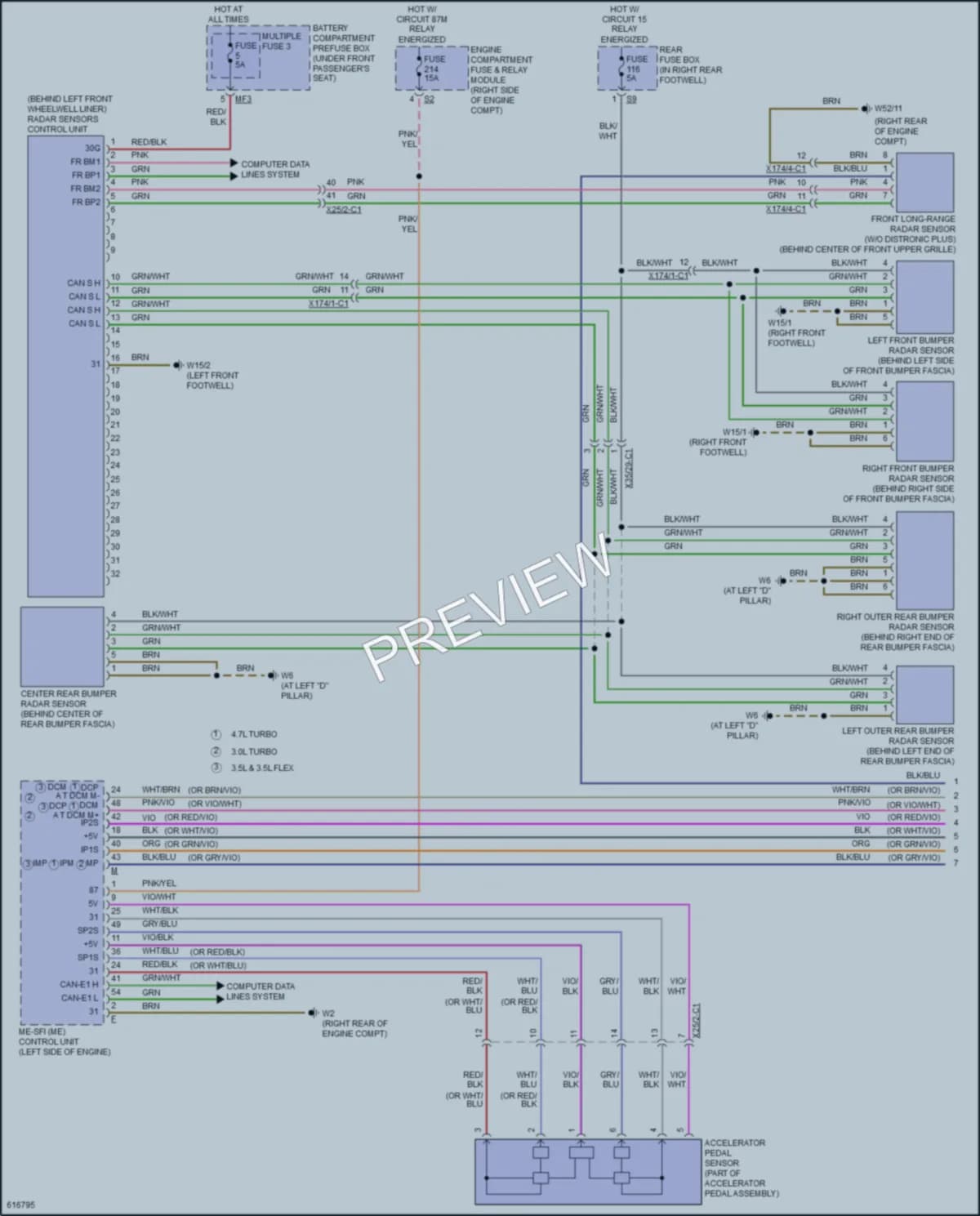 2018 MercedesBenz GLS550 Cruise Control wiring diagram preview