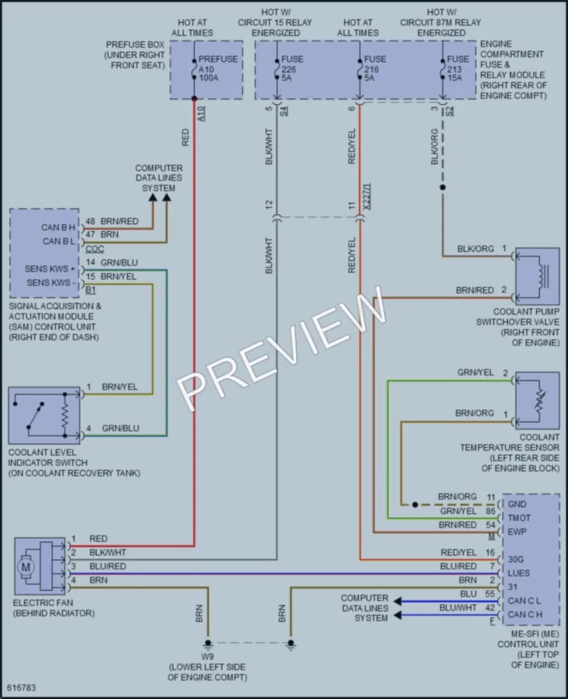 2018 MercedesBenz Metris Cooling Fan wiring diagram preview