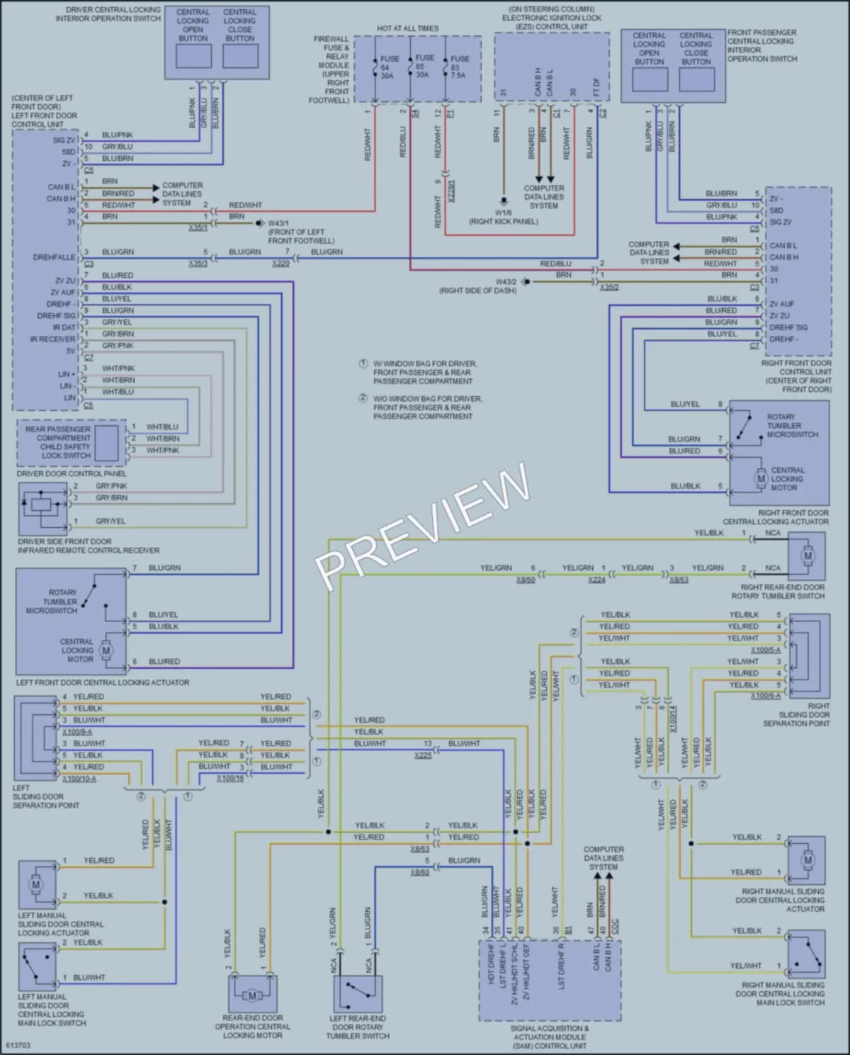 2018 MercedesBenz Metris Power Door Locks wiring diagram preview
