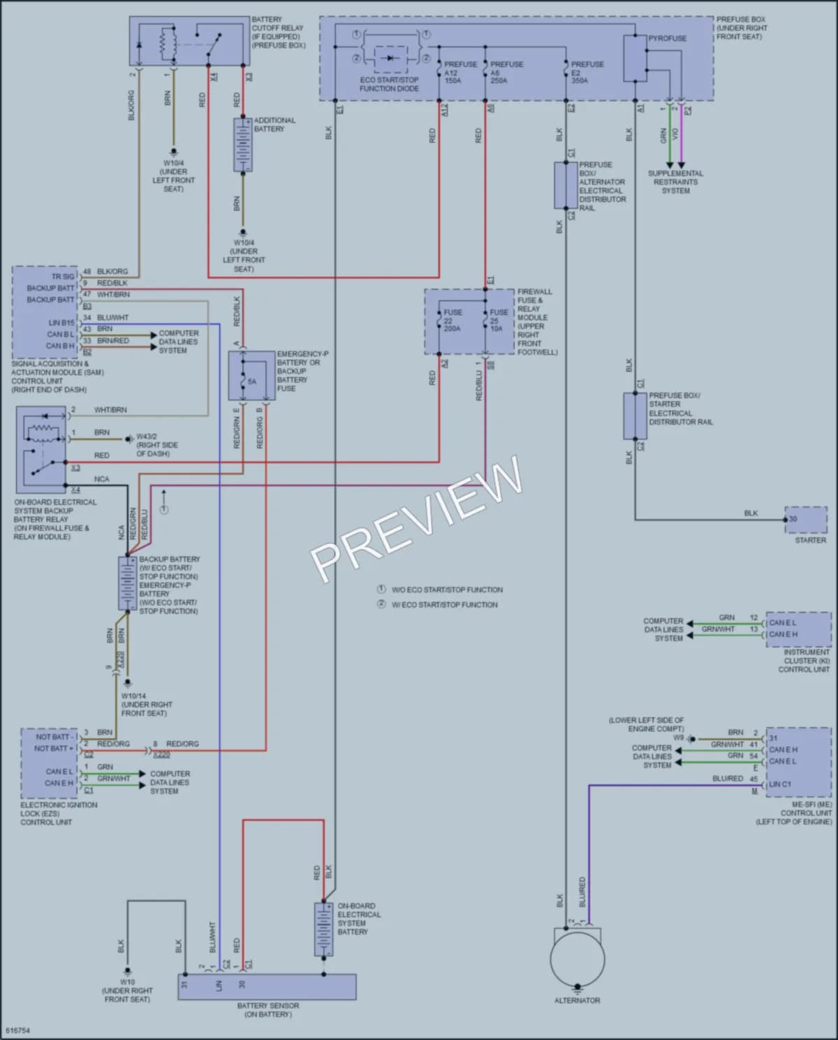 2018 MercedesBenz Metris Starting Charging wiring diagram preview