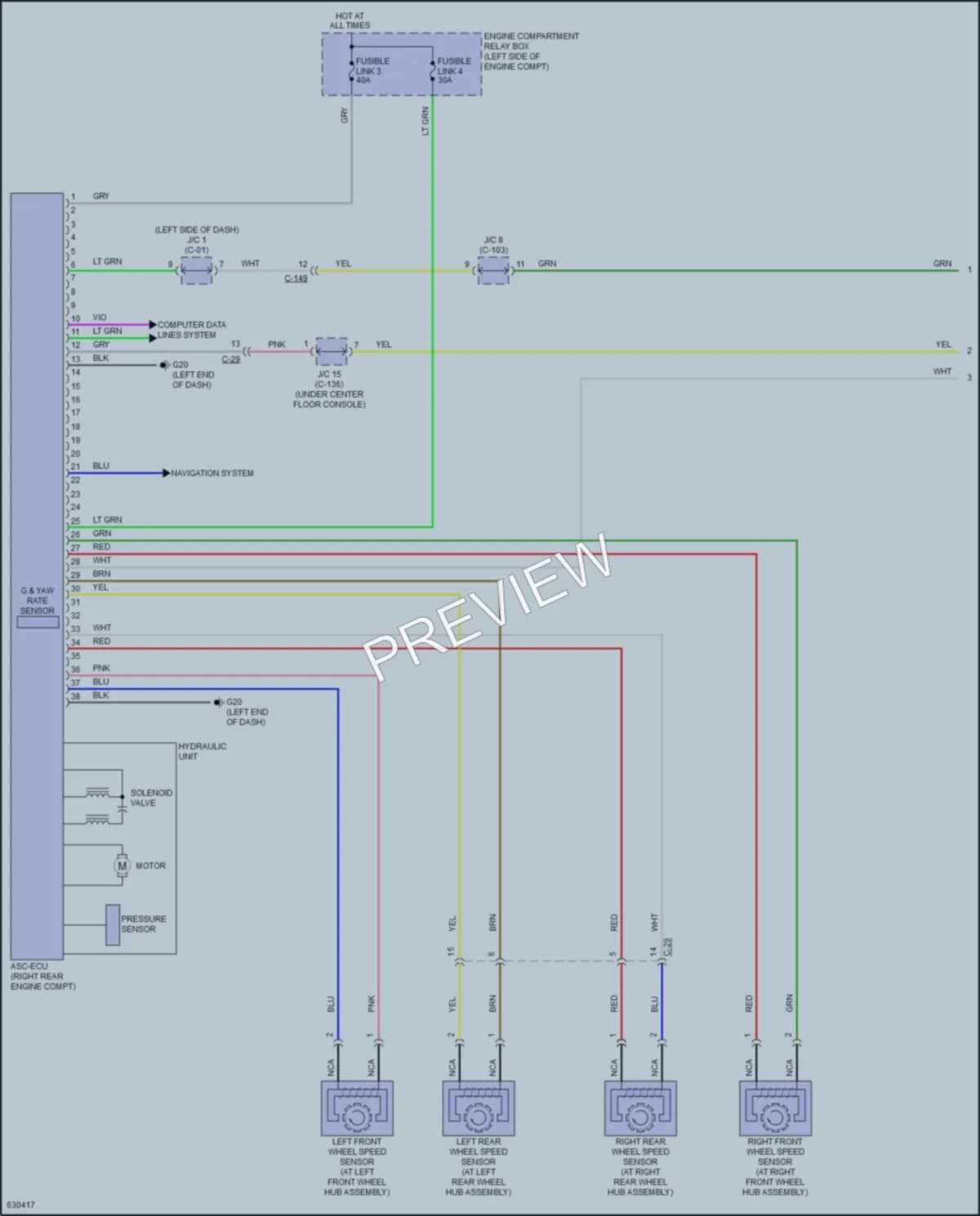 2018 Mitsubishi EclipseCross Anti Lock Brakes wiring diagram preview