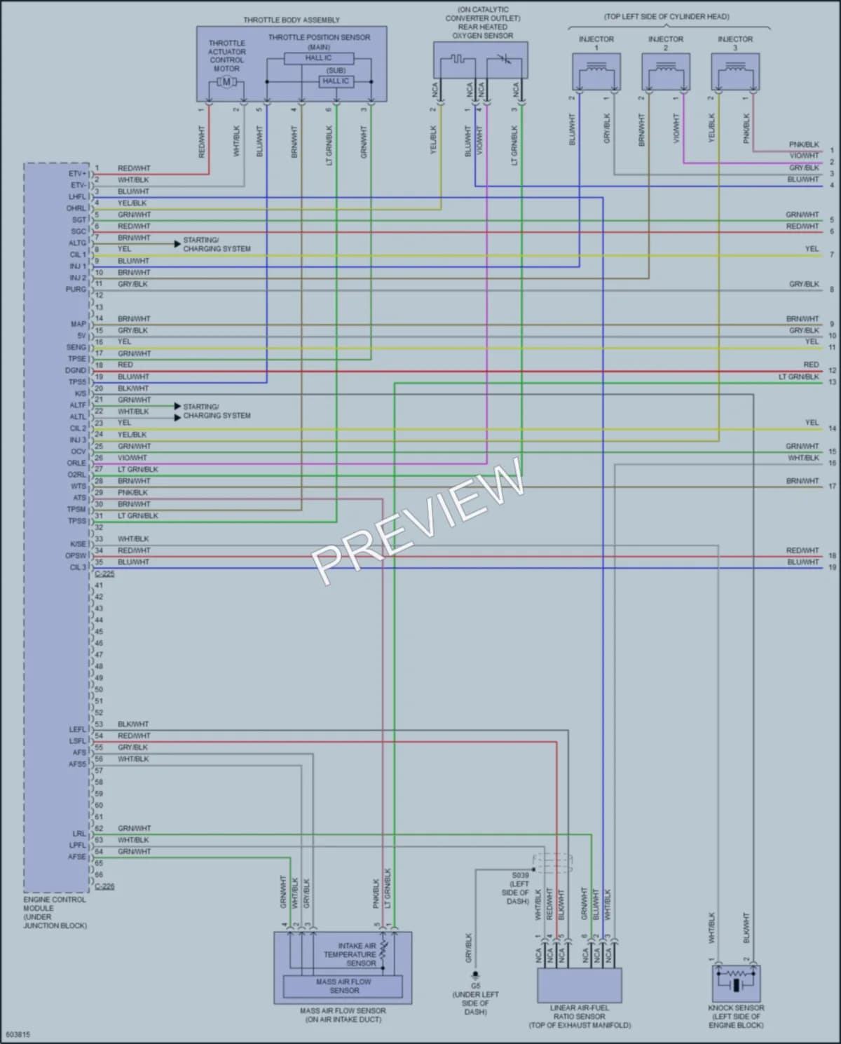 2018 Mitsubishi Mirage Engine Performance wiring diagram preview