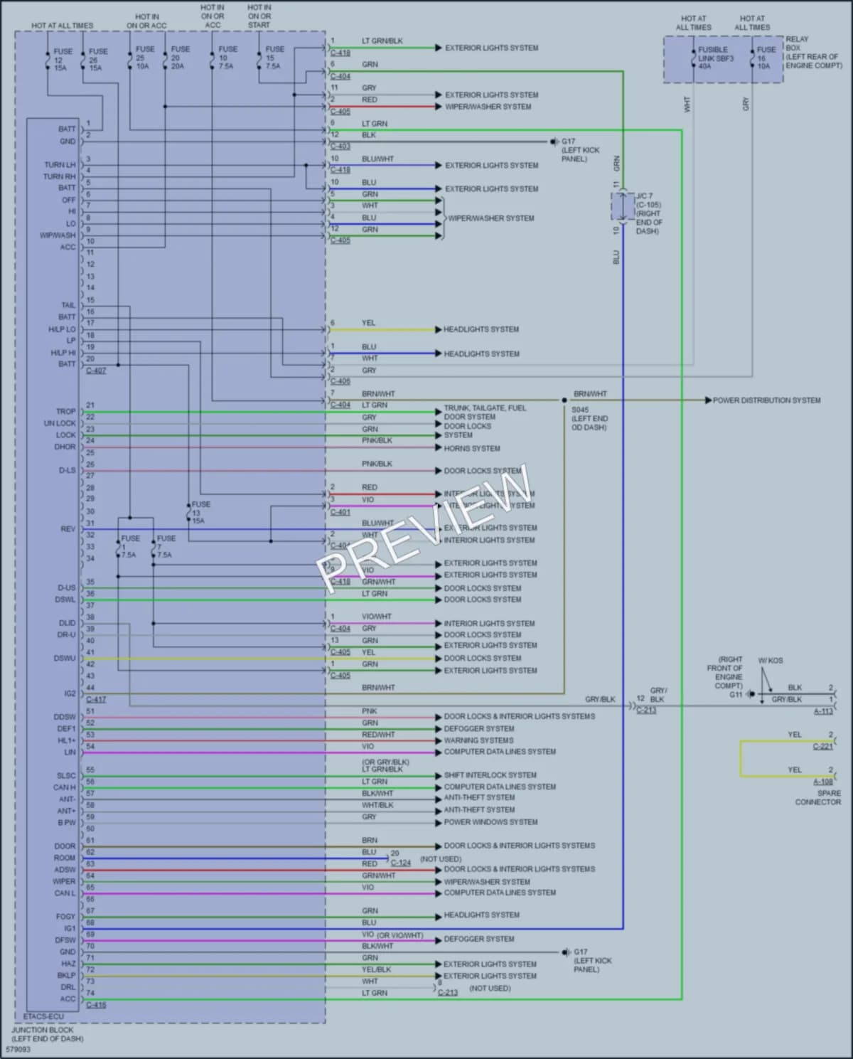 2018 Mitsubishi MirageG4 Body Control Modules wiring diagram preview