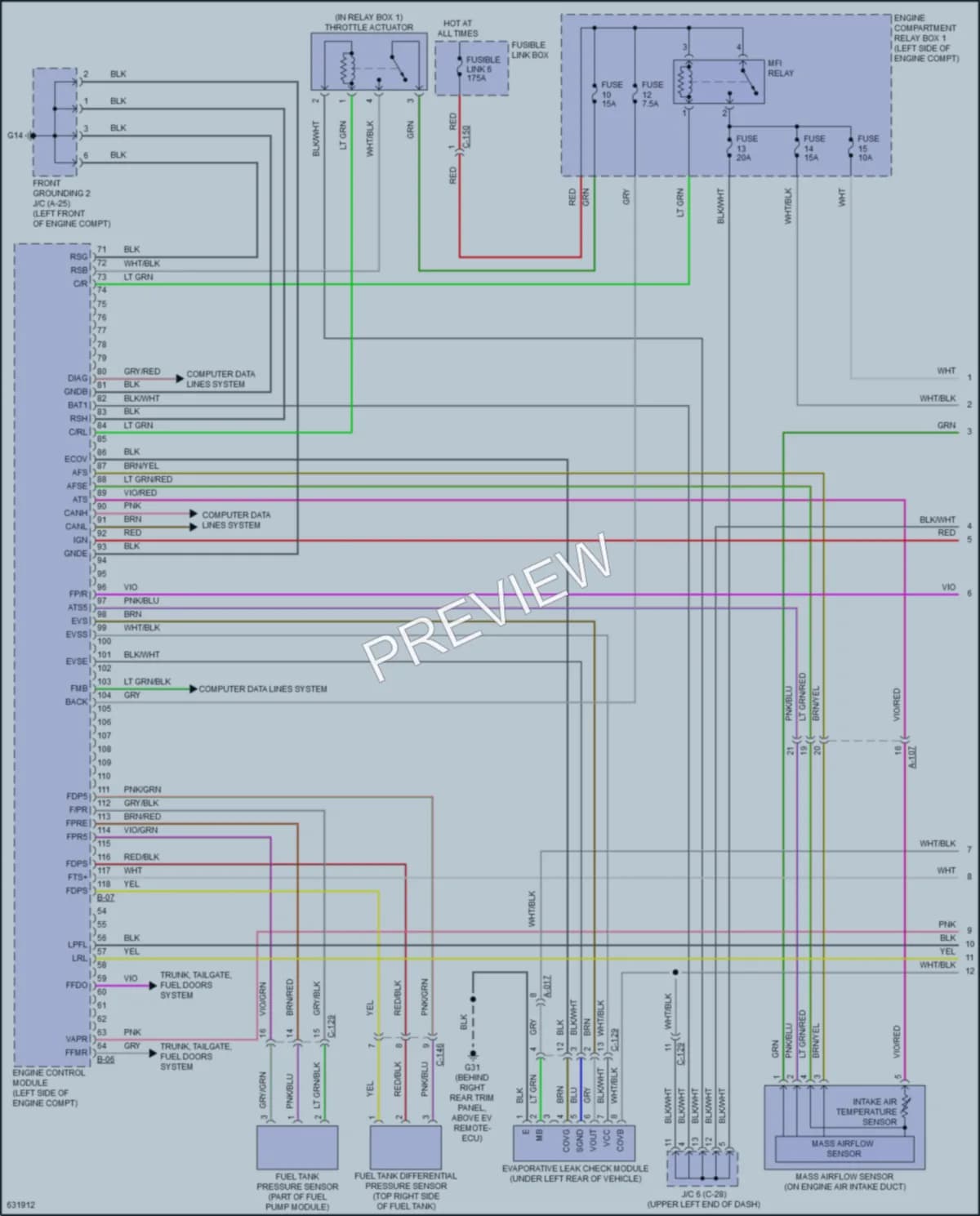2018 Mitsubishi OutlanderPHEV Engine Performance wiring diagram preview