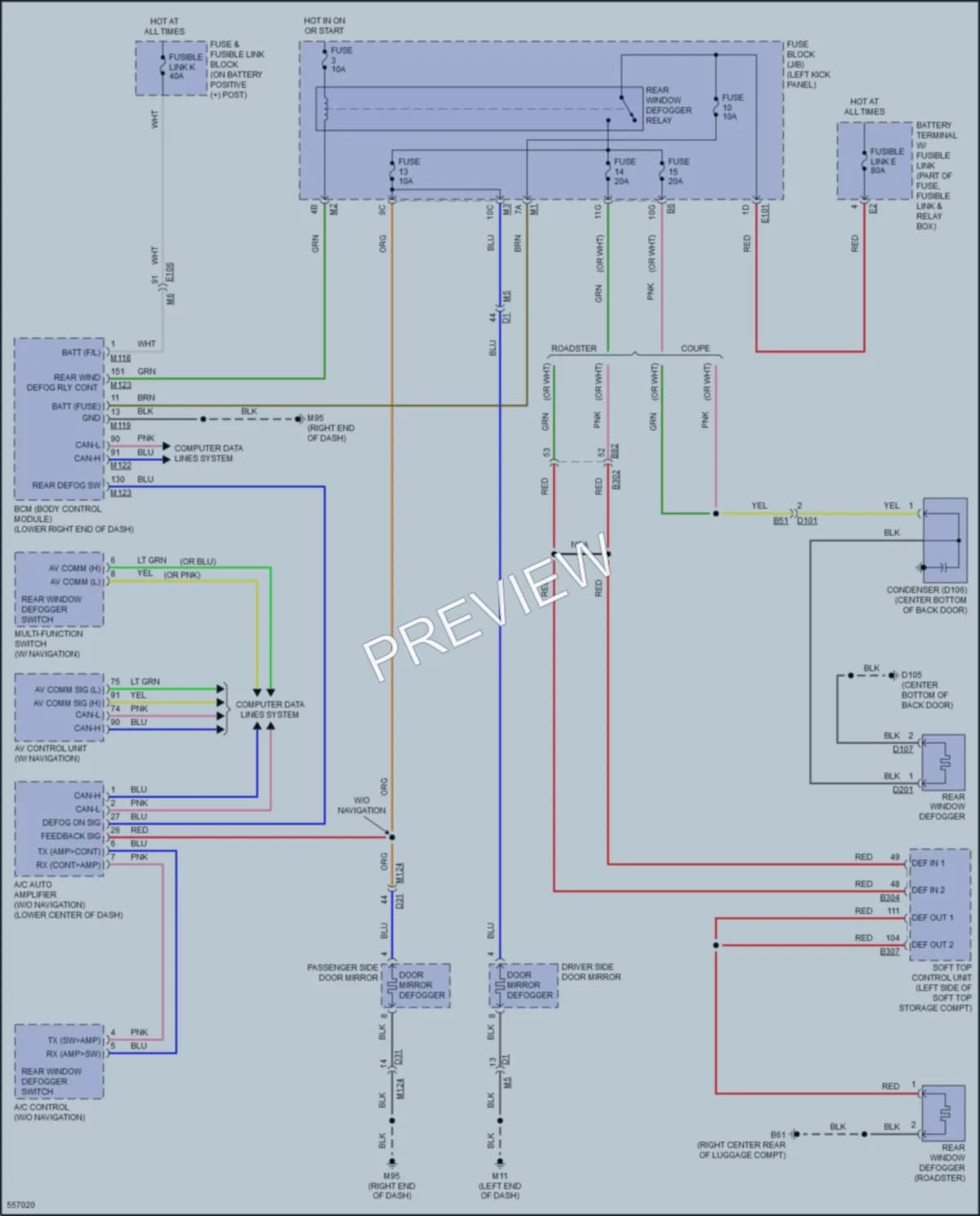 2018 Nissan 370Z Defoggers wiring diagram preview