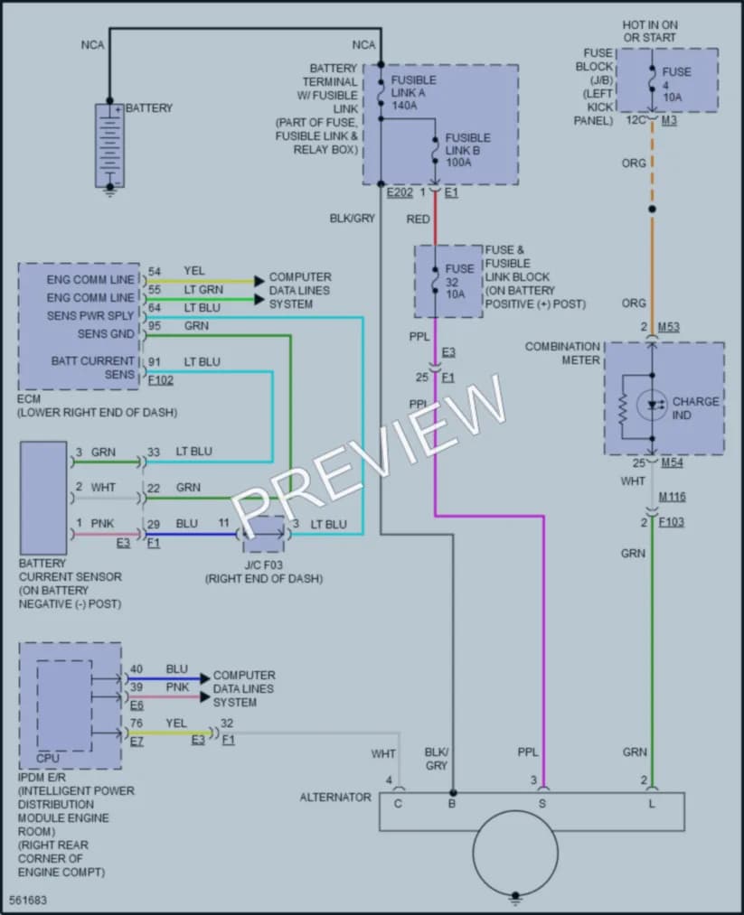 2018 Nissan 370Z Starting Charging wiring diagram preview