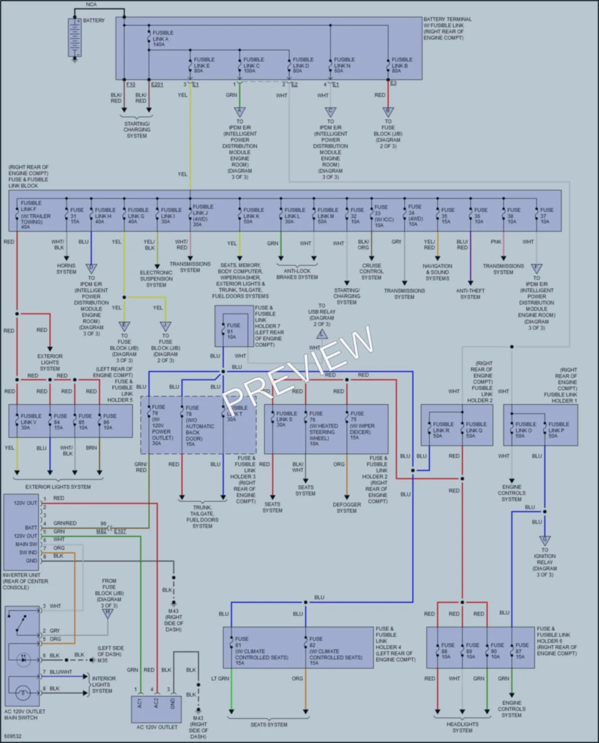 2018 Nissan Armada Power Distribution wiring diagram preview