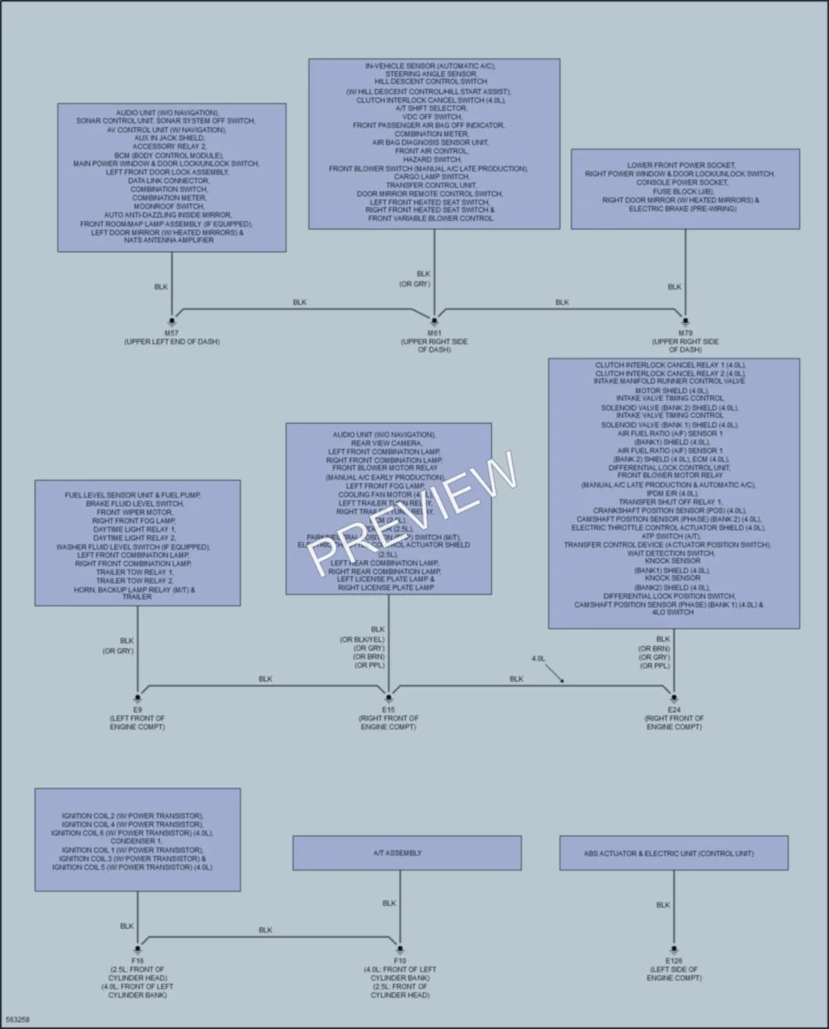2018 Nissan Frontier Ground Distribution wiring diagram preview