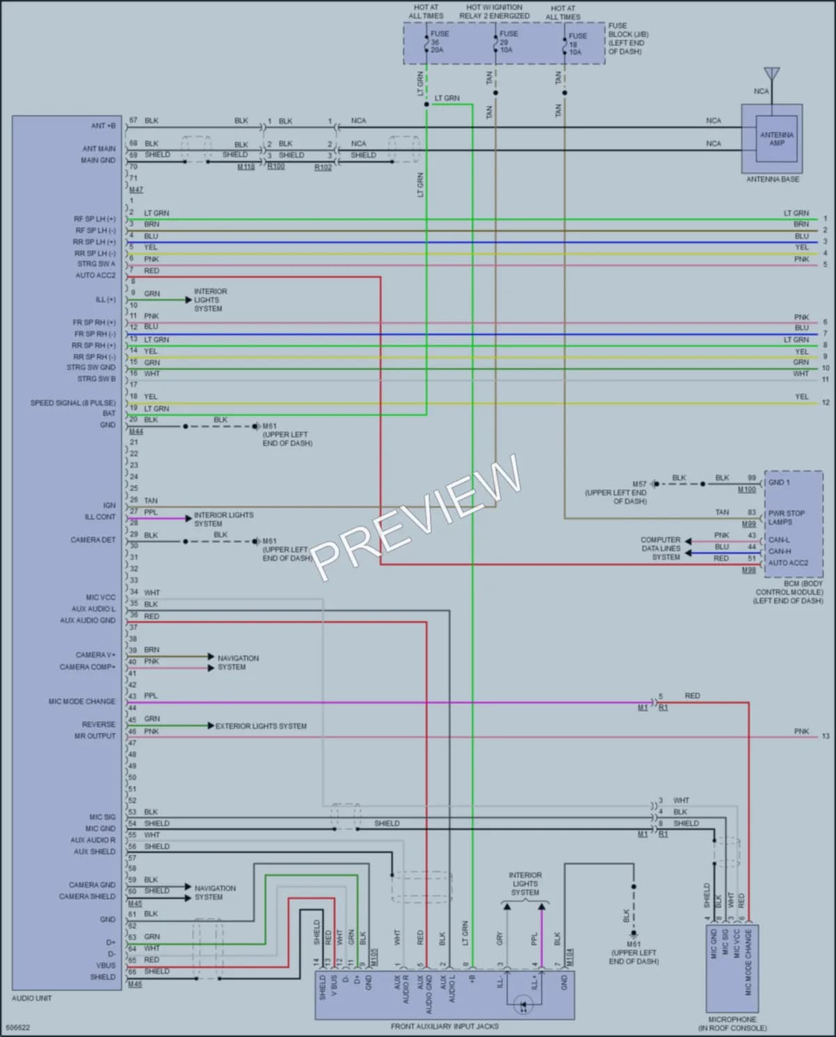 2018 Nissan Kicks Radio wiring diagram preview