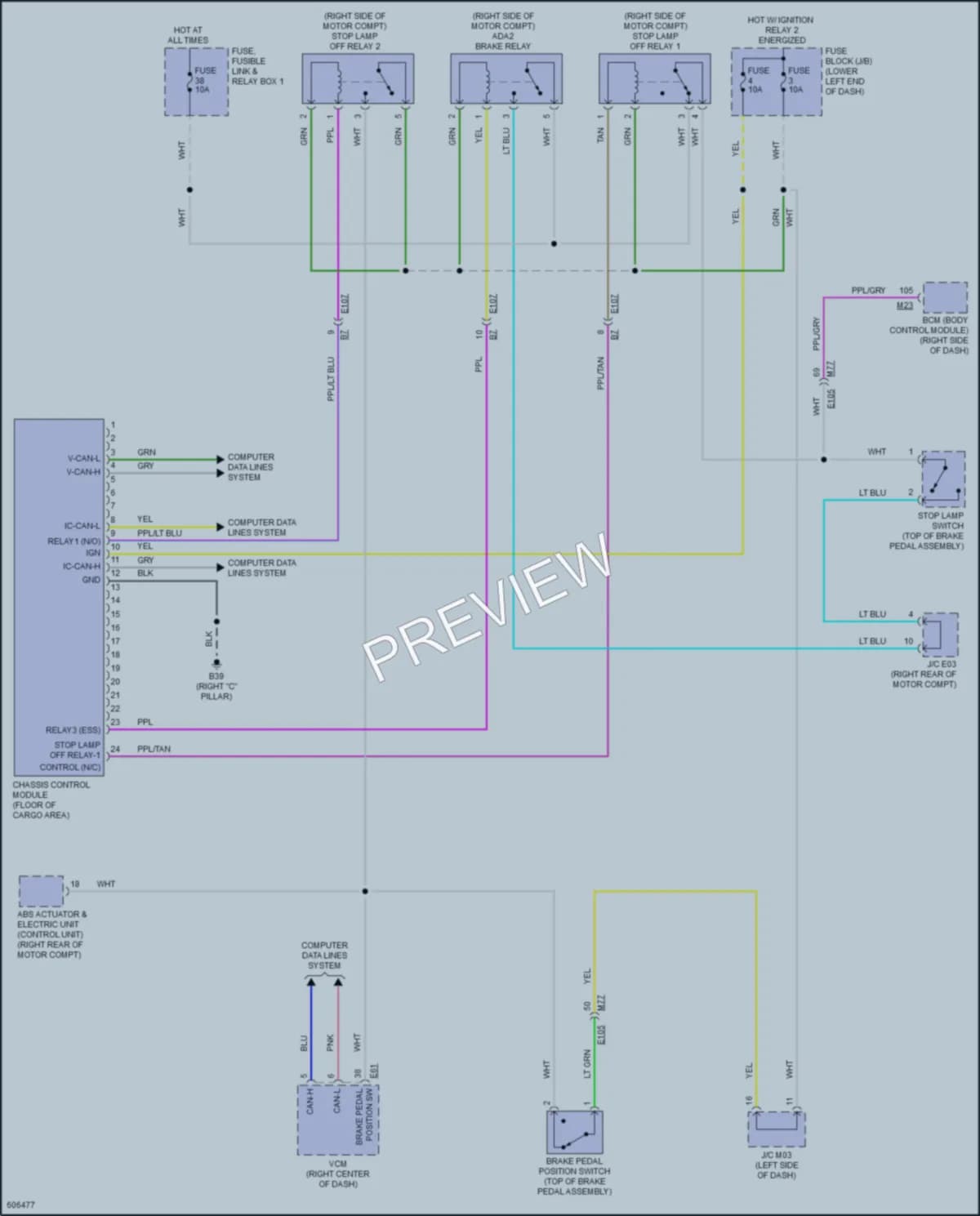 2018 Nissan LEAF Electronic Suspension wiring diagram preview
