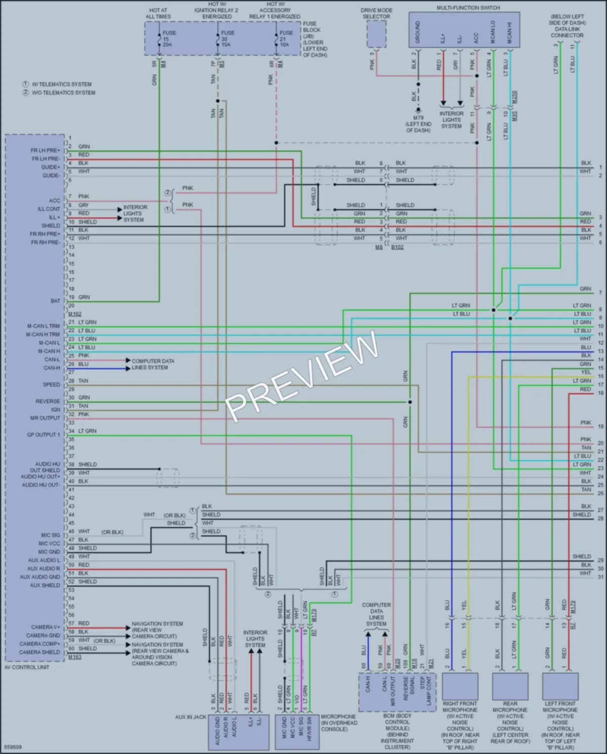 2018 Nissan Maxima Radio wiring diagram preview