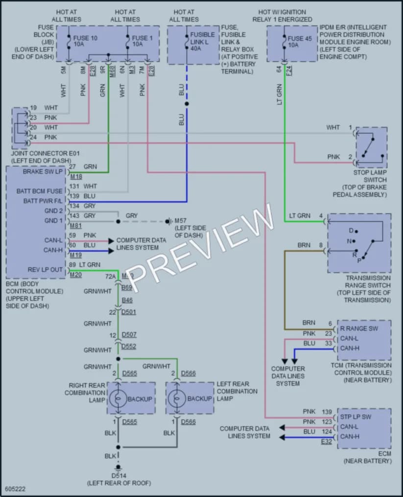 2018 Nissan Murano Exterior Lights wiring diagram preview