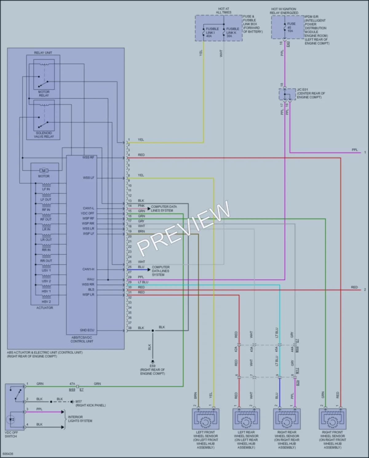 2018 Nissan NV200 Anti Lock Brakes wiring diagram preview