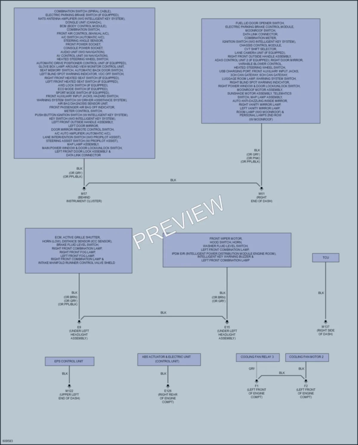 2018 Nissan RogueHybrid Ground Distribution wiring diagram preview