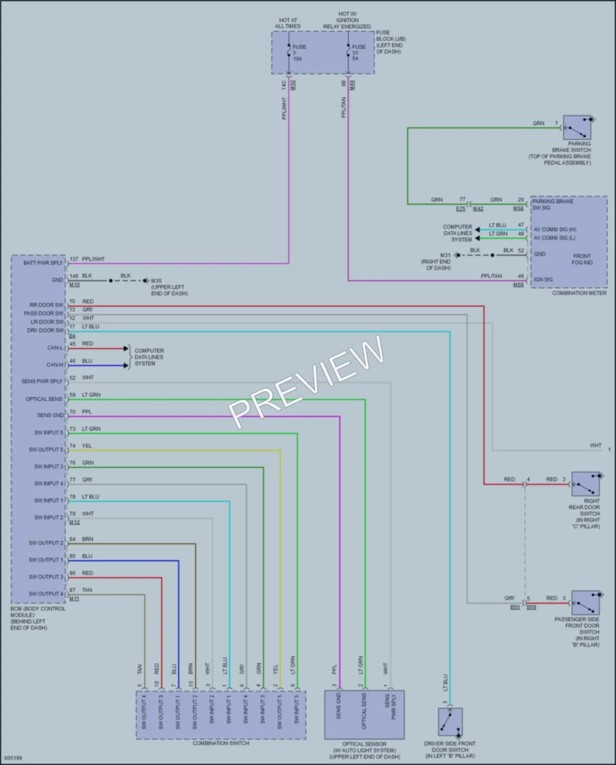 2018 Nissan RogueSport Headlights wiring diagram preview