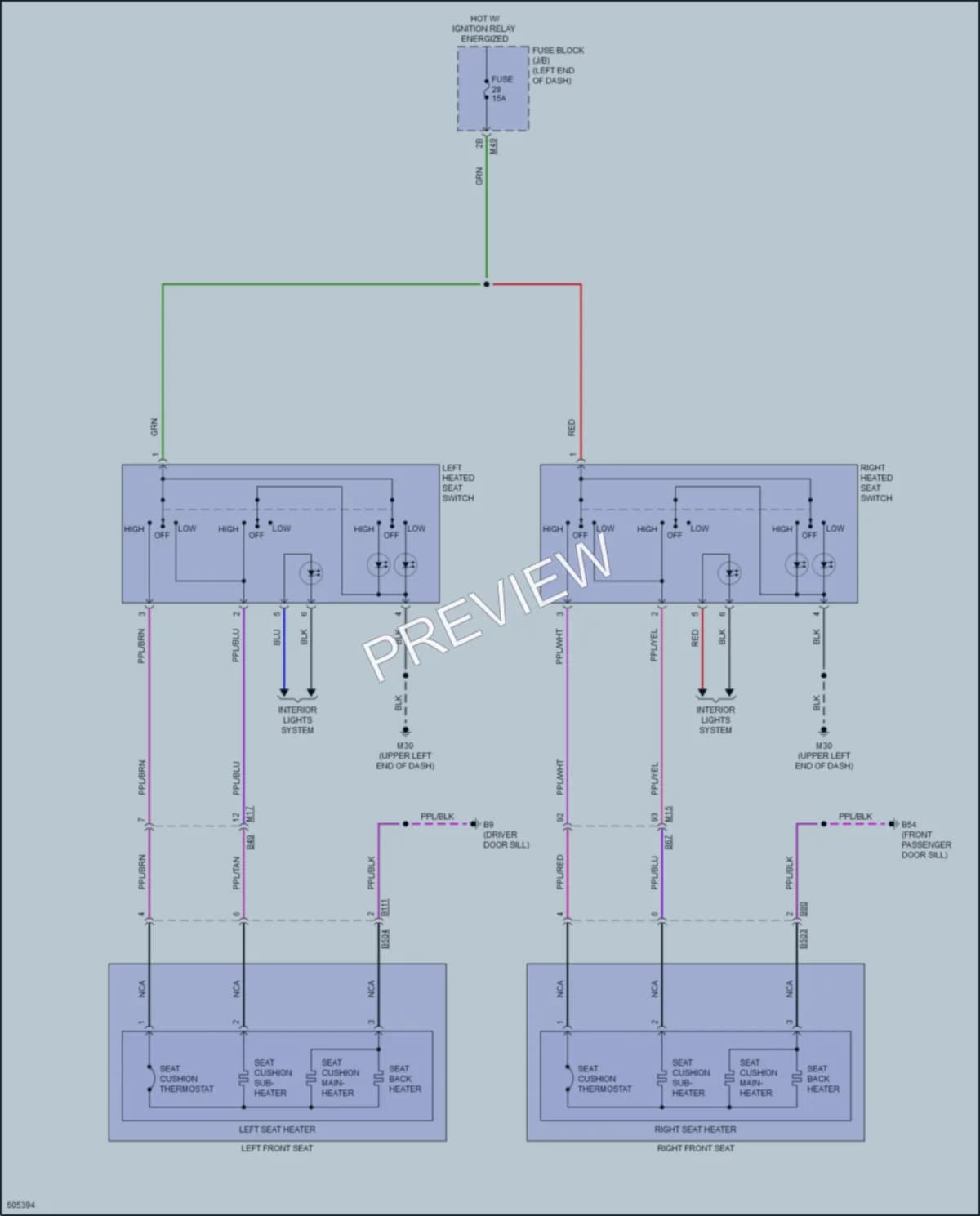 2018 Nissan RogueSport Power Seats wiring diagram preview