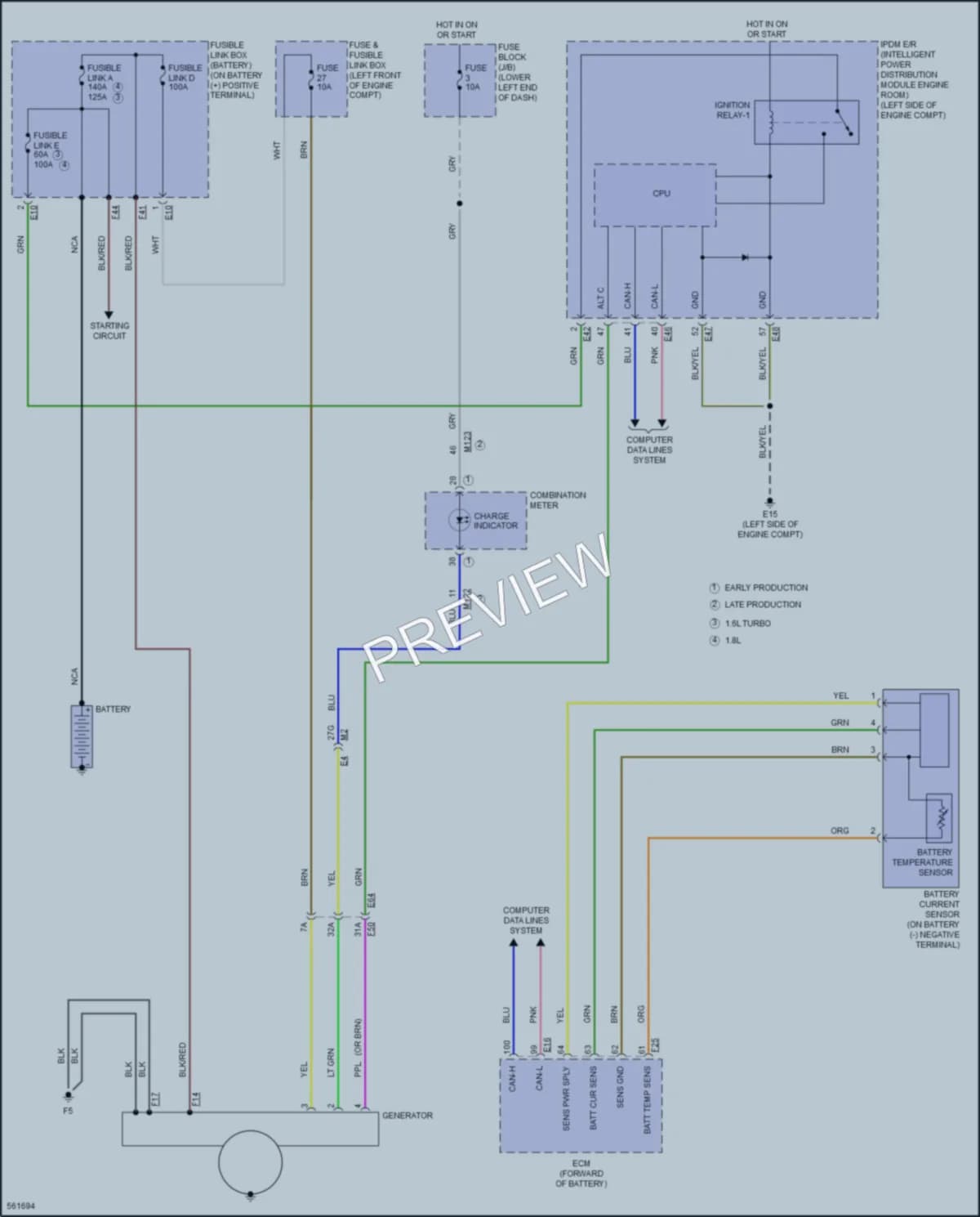 2018 Nissan Sentra Starting Charging wiring diagram preview