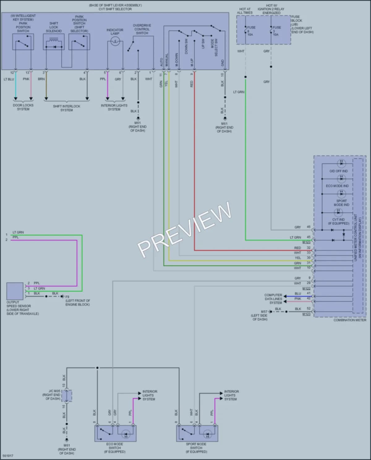 2018 Nissan Sentra Transmission wiring diagram preview