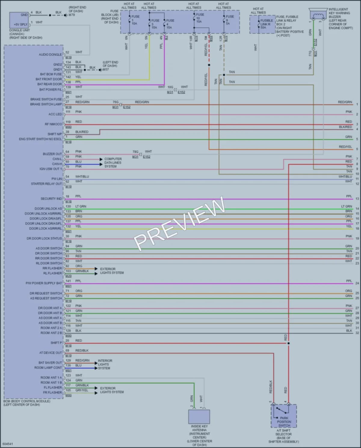 2018 Nissan TitanXD Anti Theft wiring diagram preview