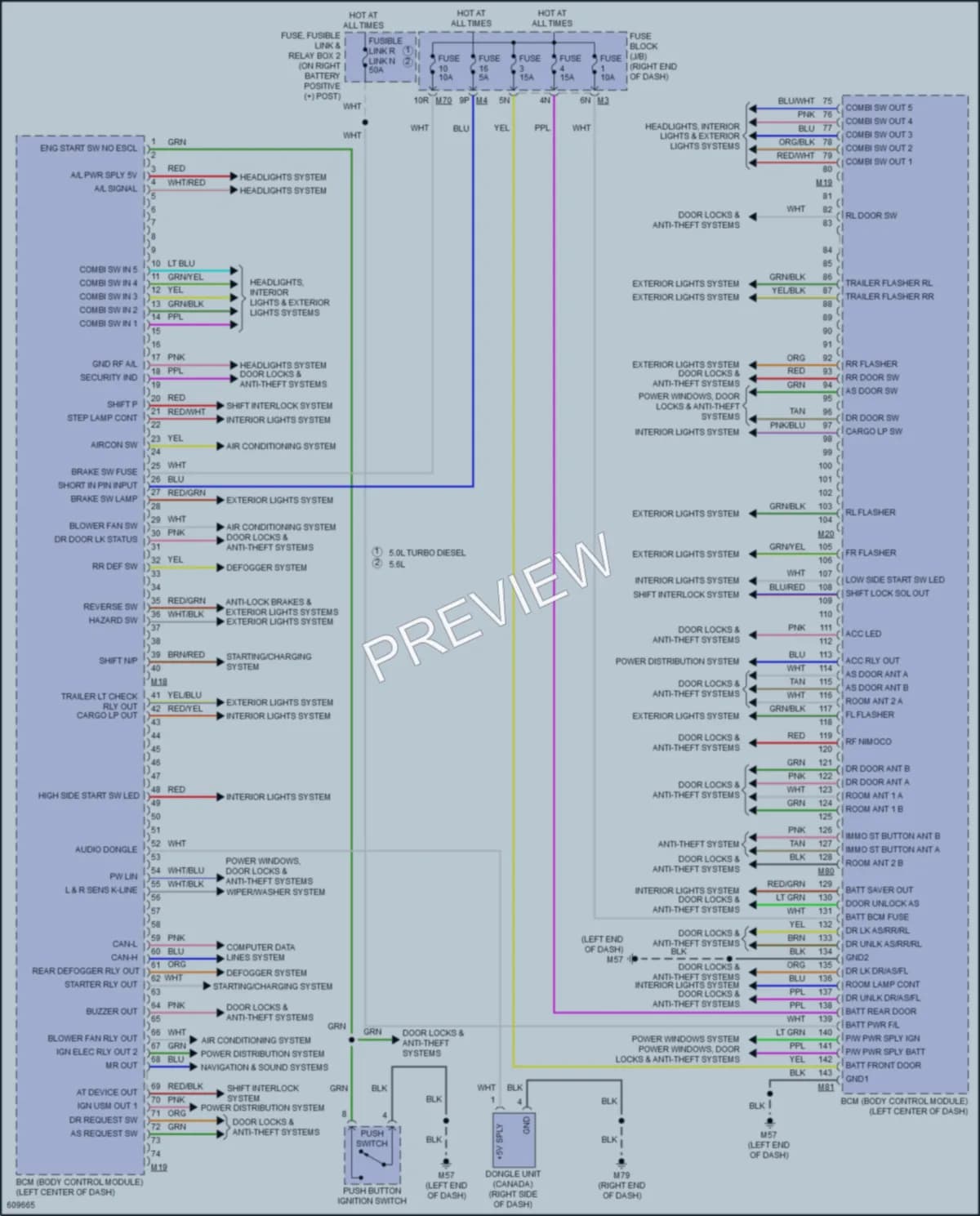 2018 Nissan TitanXD Body Control Modules wiring diagram preview