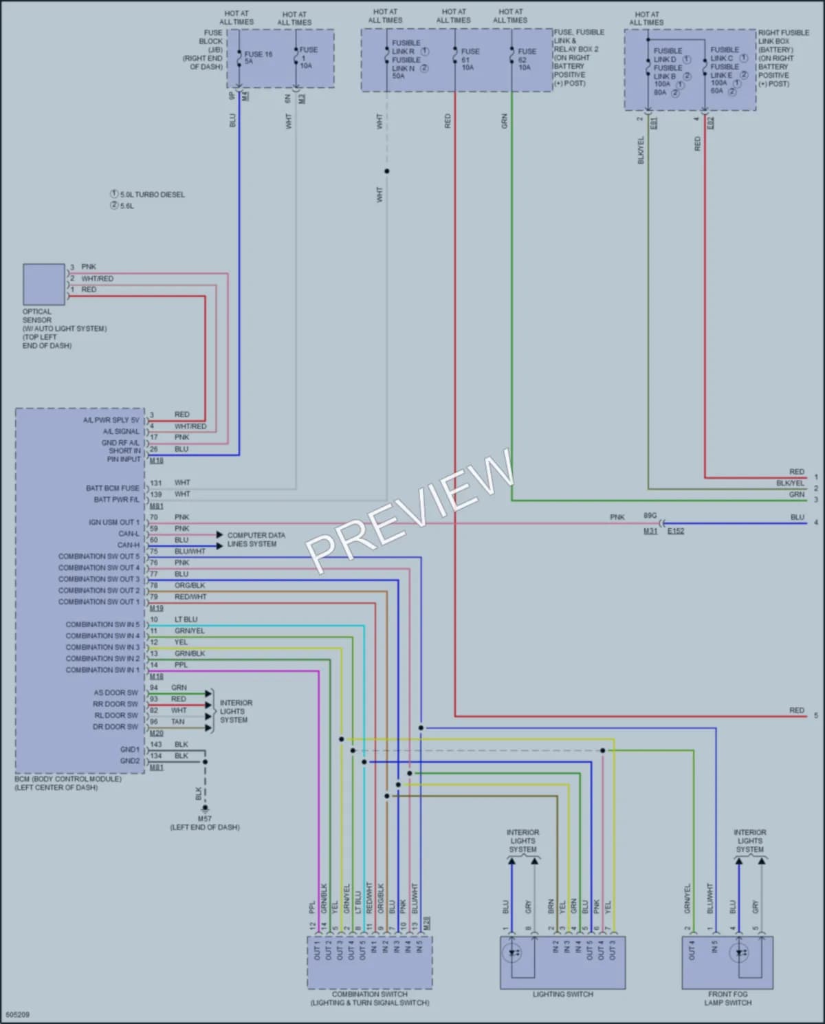 2018 Nissan TitanXD Headlights wiring diagram preview