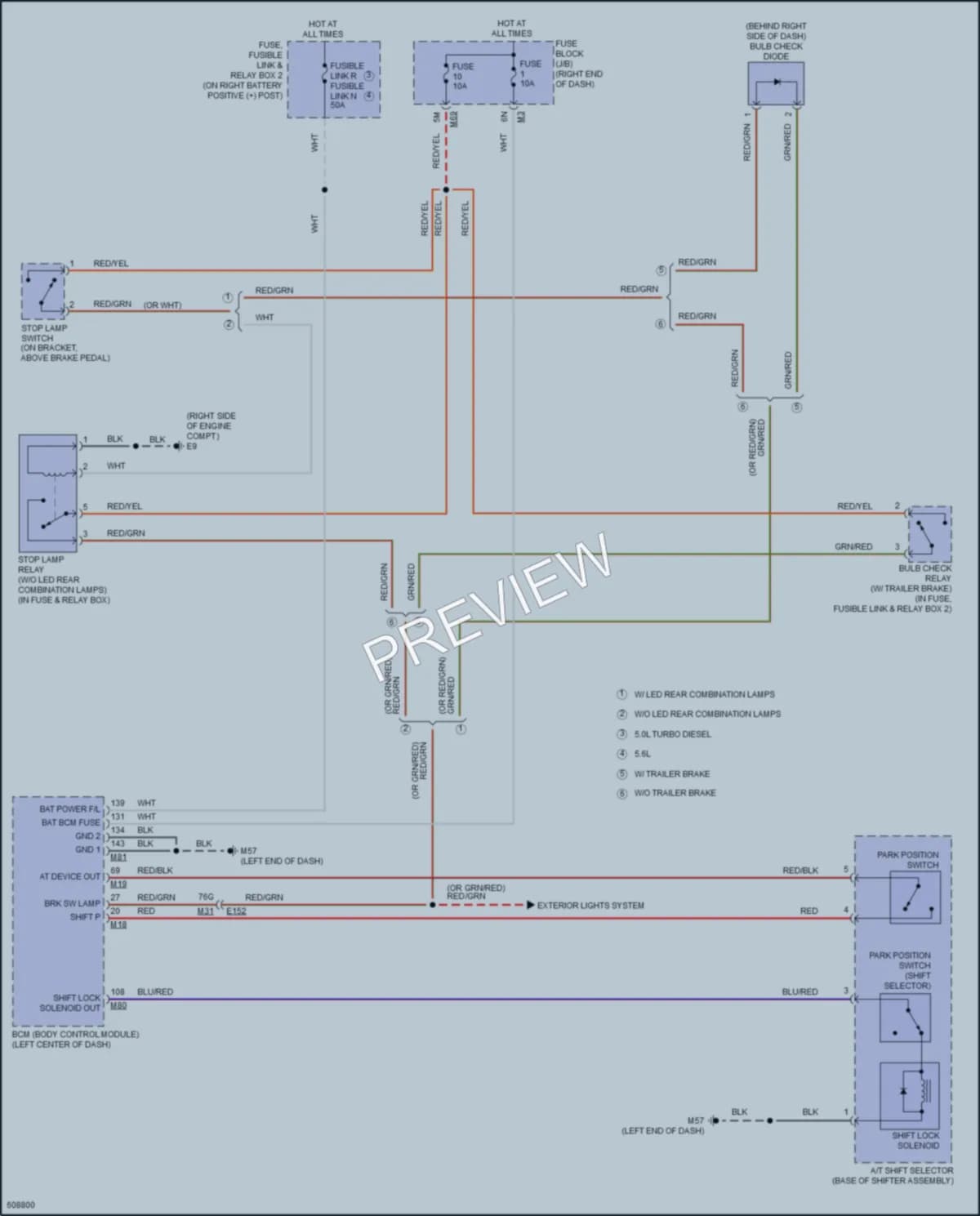 2018 Nissan TitanXD Shift Interlock wiring diagram preview