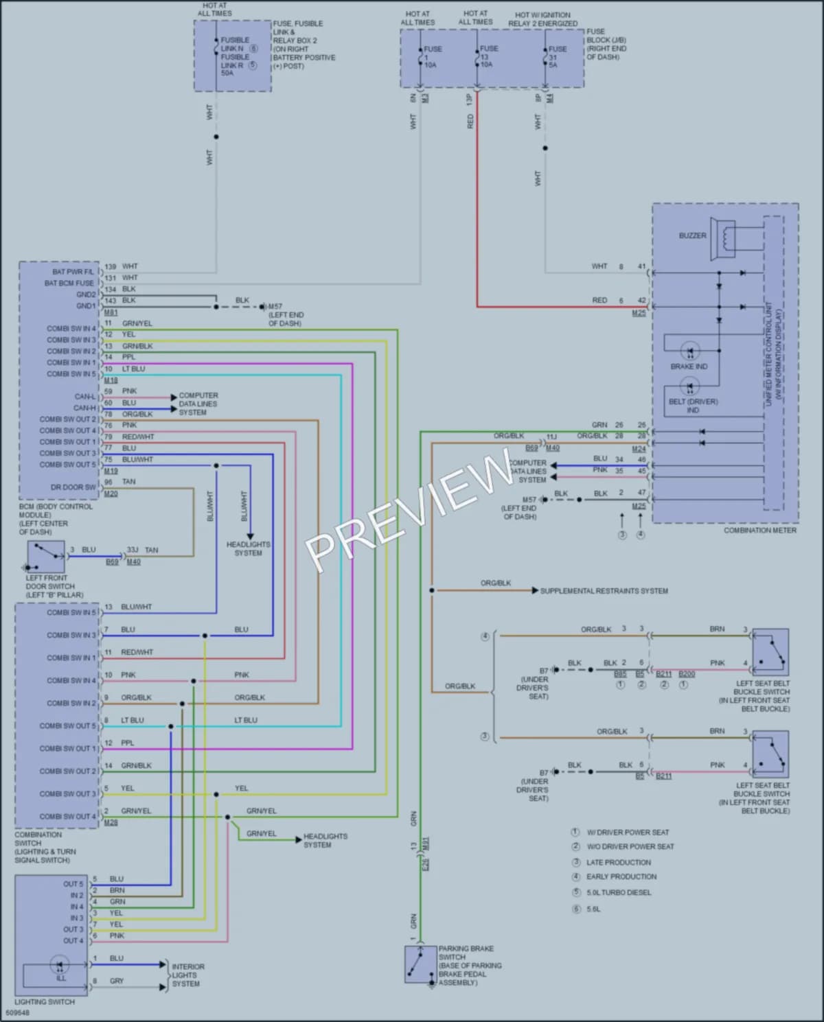 2018 Nissan TitanXD Warning Systems wiring diagram preview