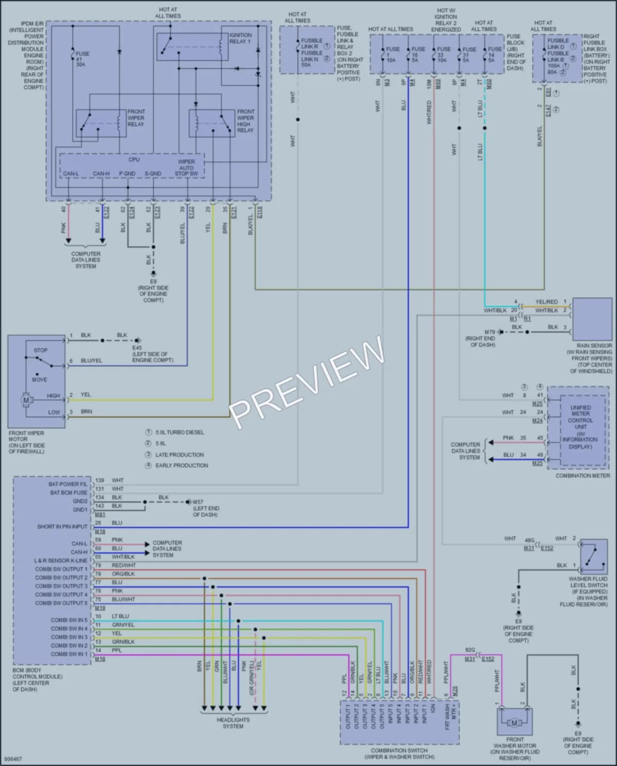 2018 Nissan TitanXD Wiper Washer wiring diagram preview