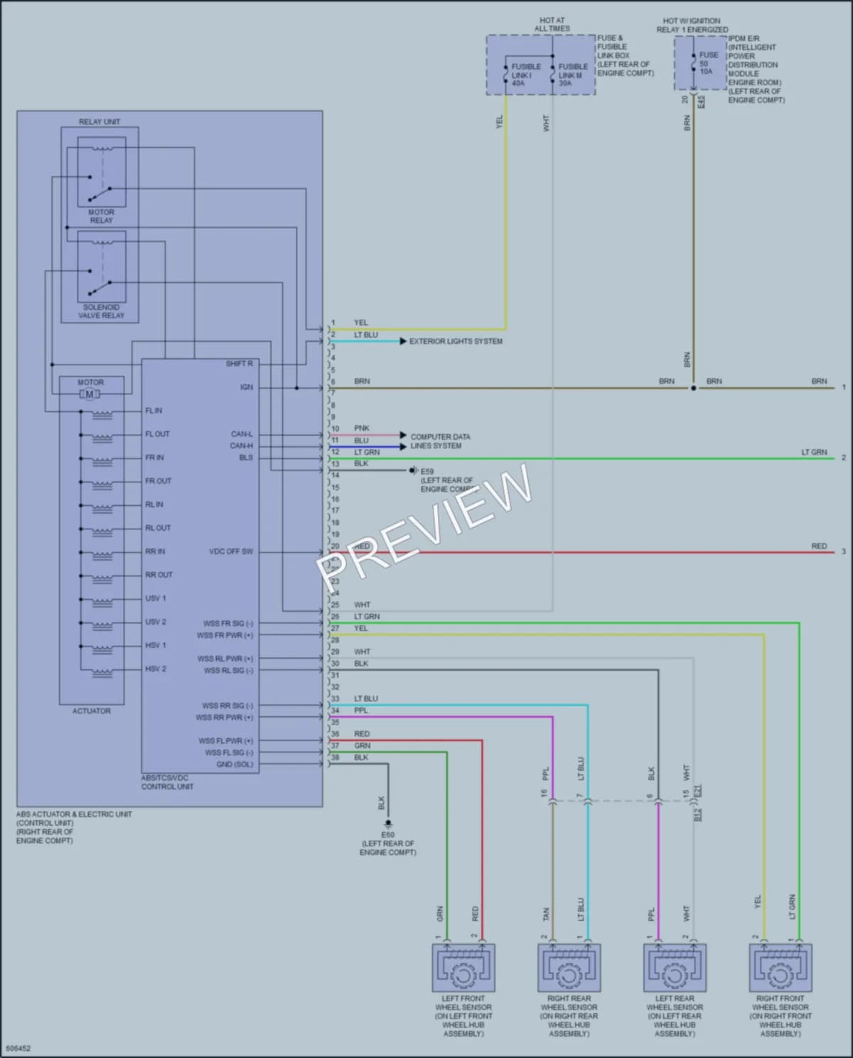 2018 Nissan VersaNote Anti Lock Brakes wiring diagram preview