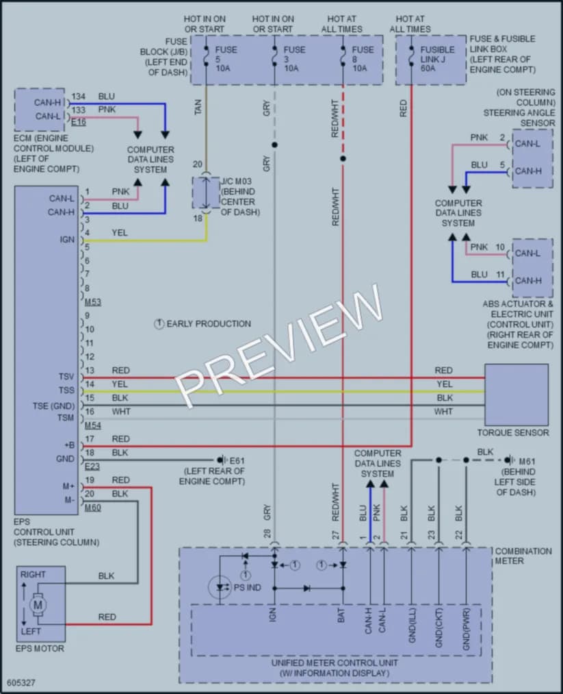 2018 Nissan VersaNote Electronic Power Steering wiring diagram preview
