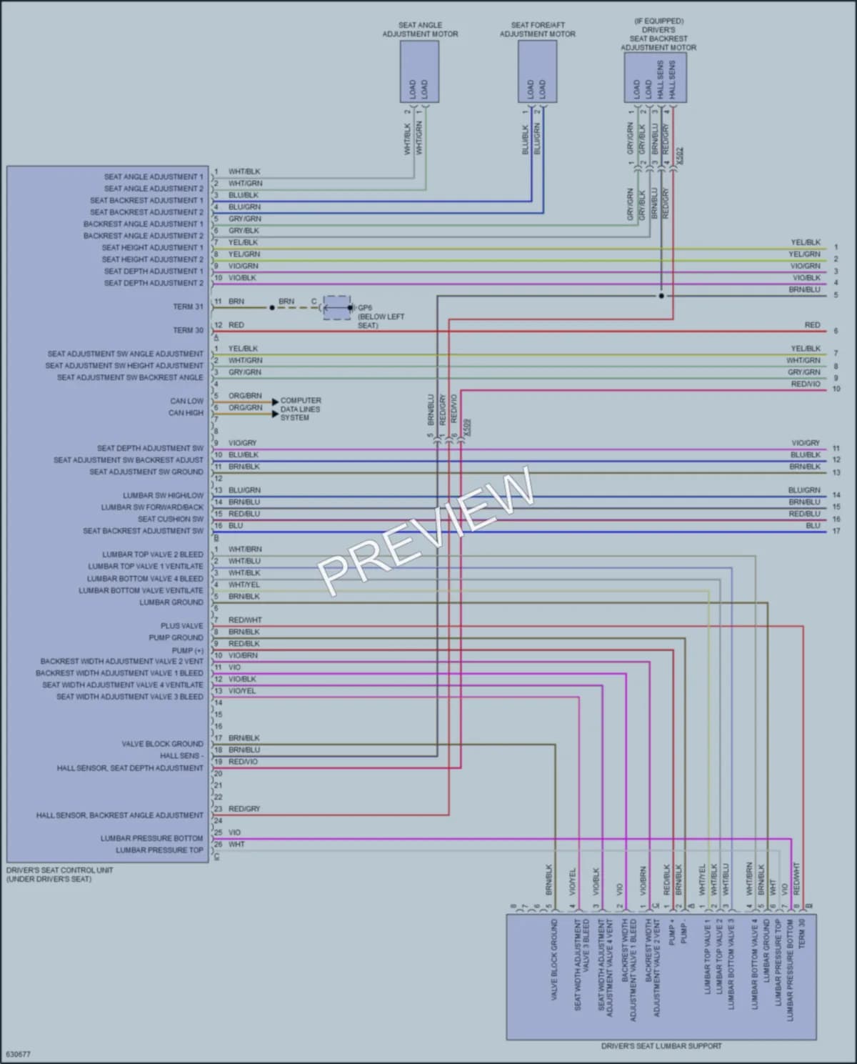 2018 Porsche 718Cayman Memory Systems wiring diagram preview