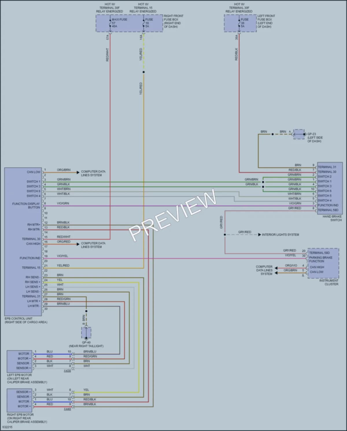 2018 Porsche CayenneHybrid Shift Interlock wiring diagram preview